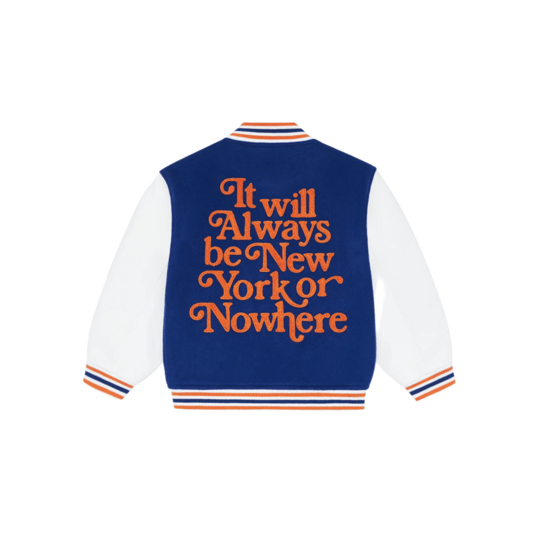 Alternative view of New York Or Nowhere X New York Mets Youth Light Royal Varsity Jacket