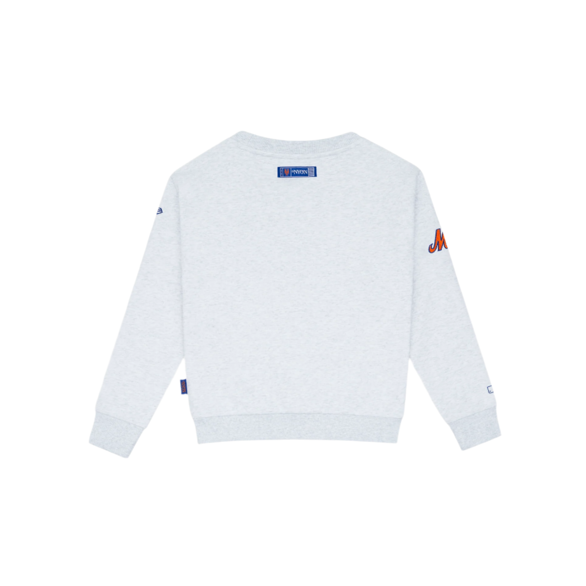 Alternative view of New York Or Nowhere X New York Mets Youth Chrome White Crewneck