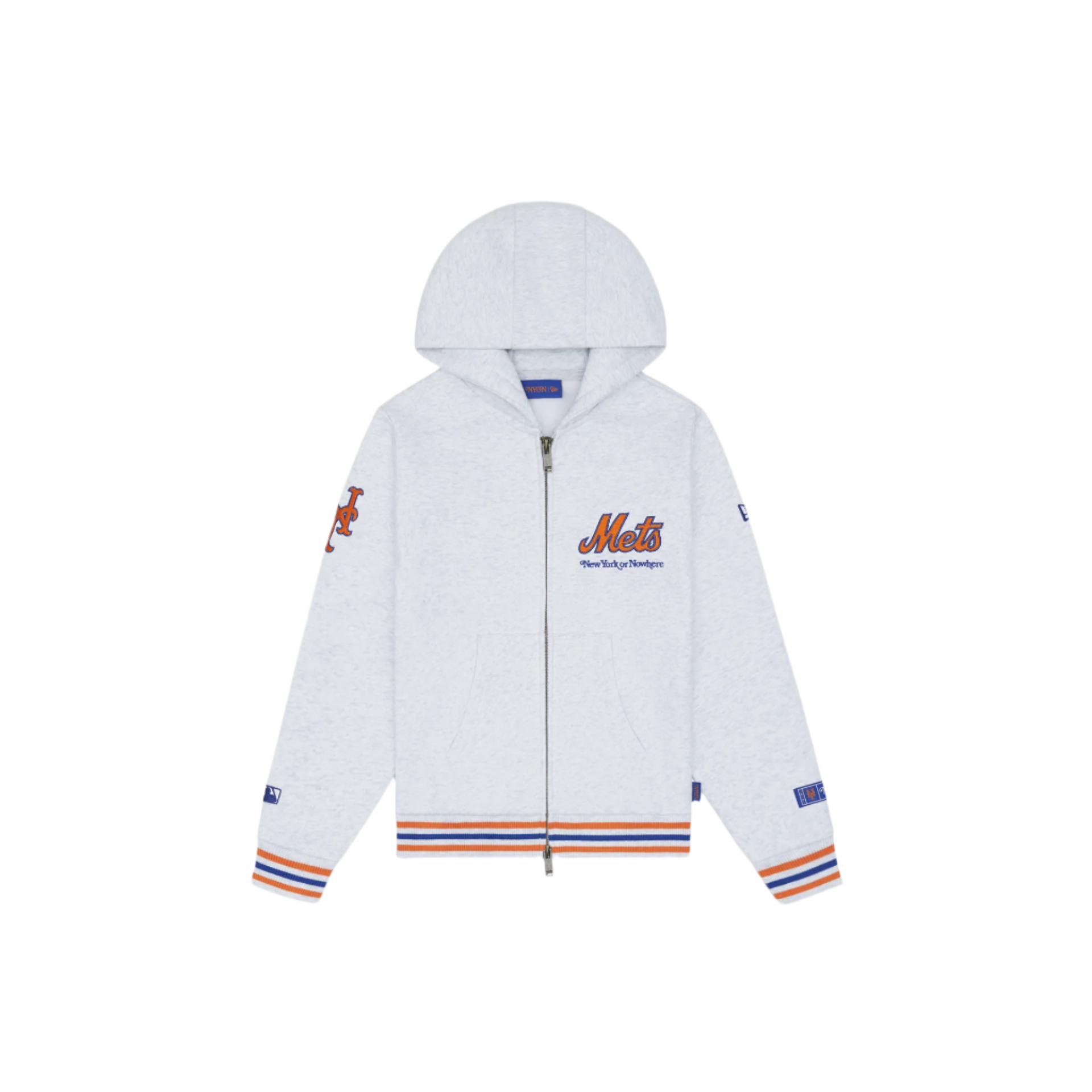 New York Or Nowhere X New York Mets Youth White Full-Zip Hoodie