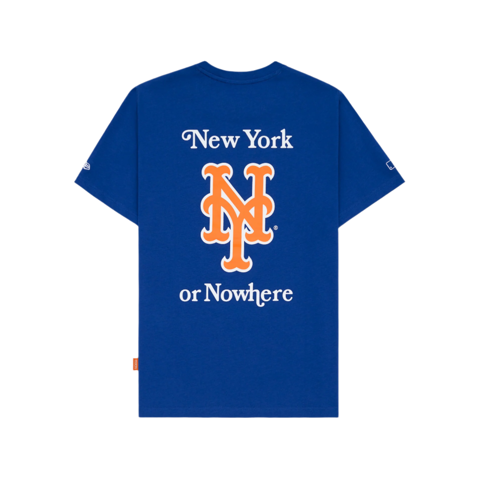 Alternative view of New York Or Nowhere X New York Mets Light Royal Logo T-Shirt