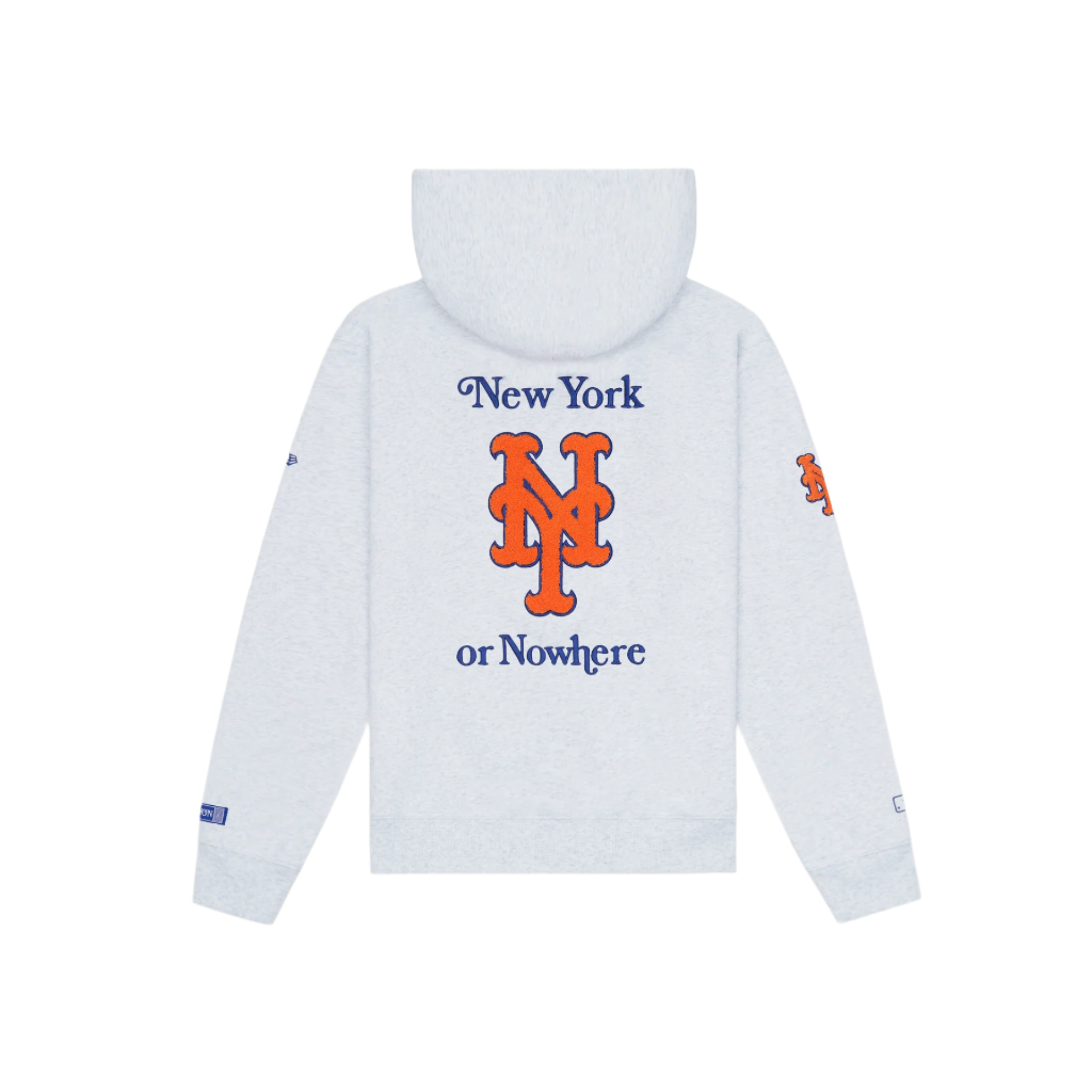 Alternative view of New York Or Nowhere X New York Mets White Full-Zip Hoodie