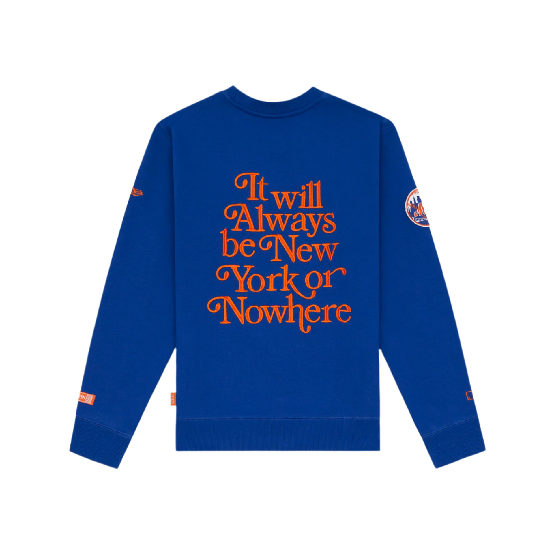 Alternative view of New York Or Nowhere X New York Mets Light Royal Crewneck