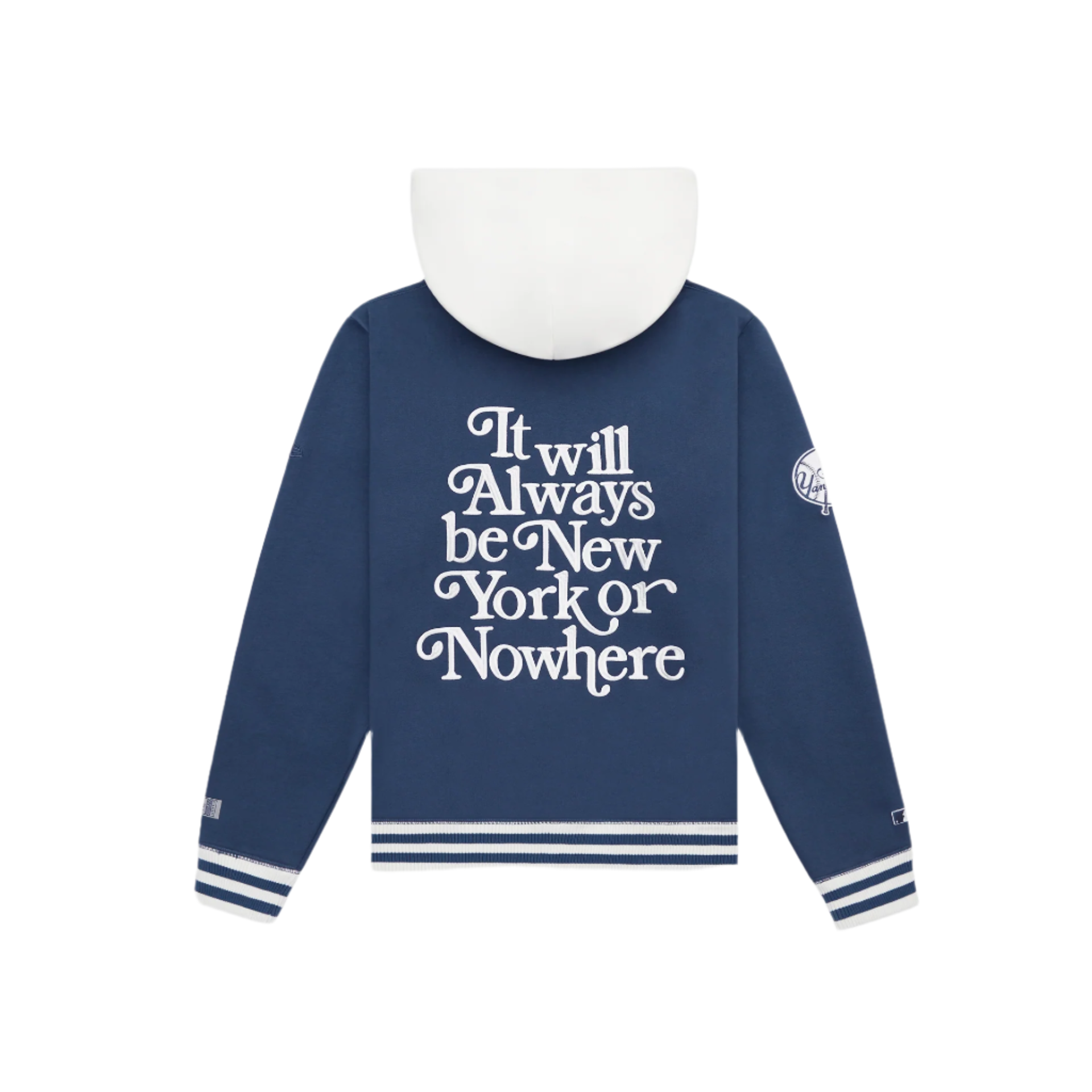 Alternative view of New York Or Nowhere X New York Yankees Navy Motto Hoodie