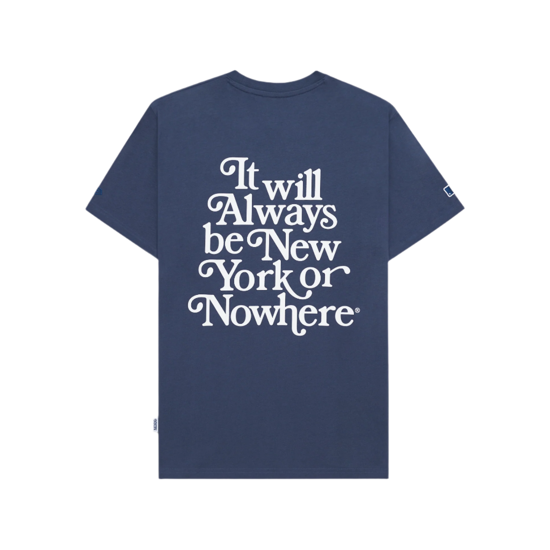 Alternative view of New York Or Nowhere X New York Yankees Navy Motto Short-Sleeve T-Shirt