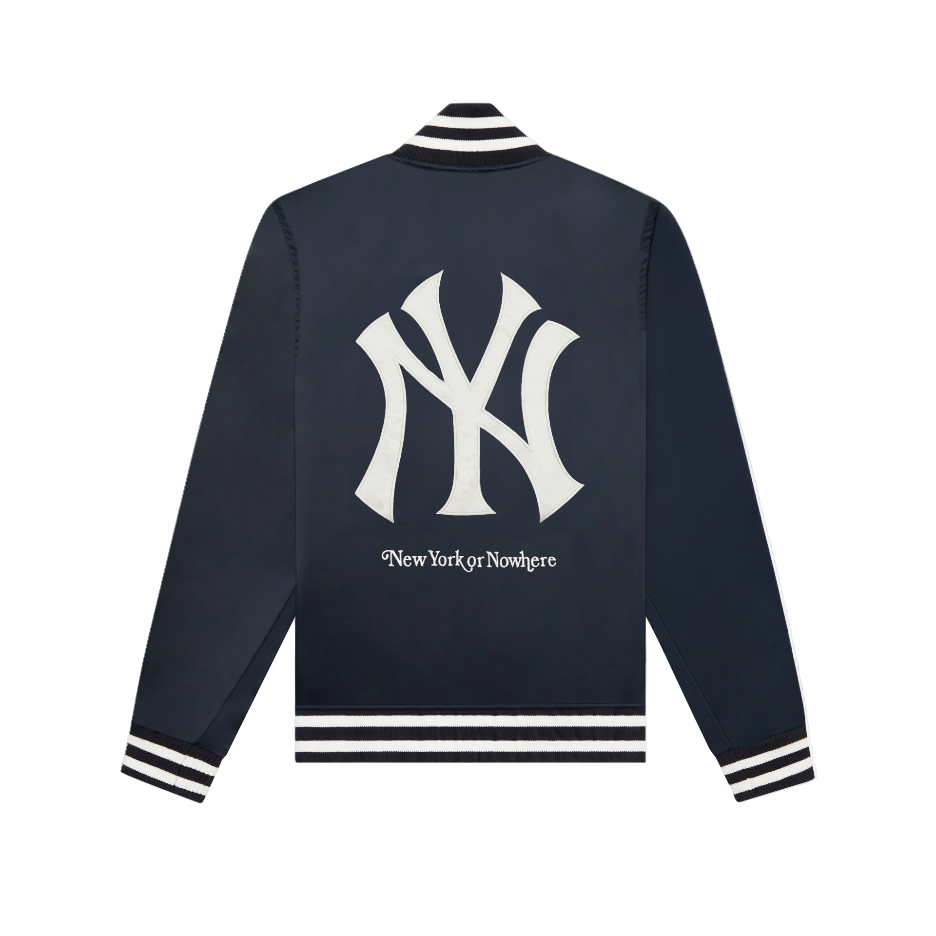 Alternative view of New York Or Nowhere X New York Yankees Midnight Satin Jacket