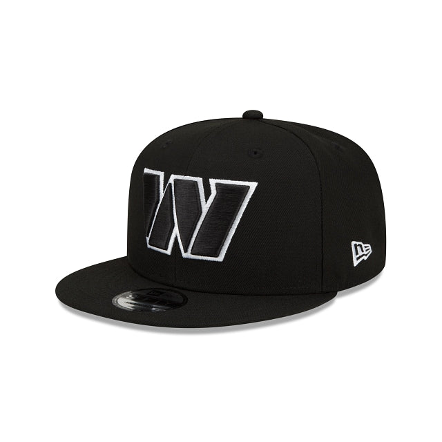 Washington Commanders Black And White 9Fifty Snapback Hat