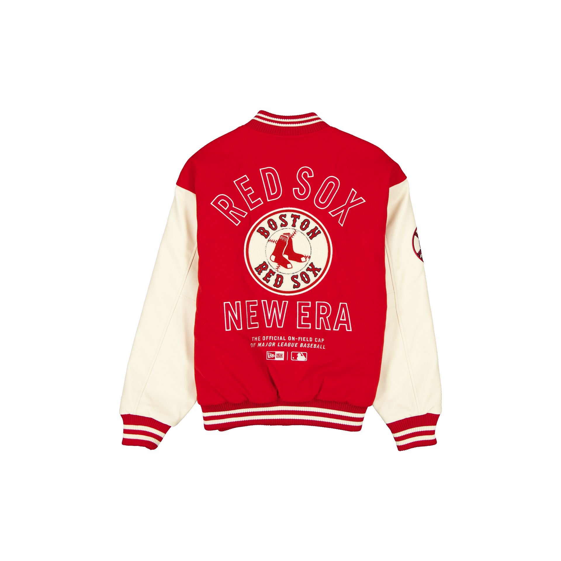 Alternative view of Boston Red Sox Patched Red Varsity Jacket
