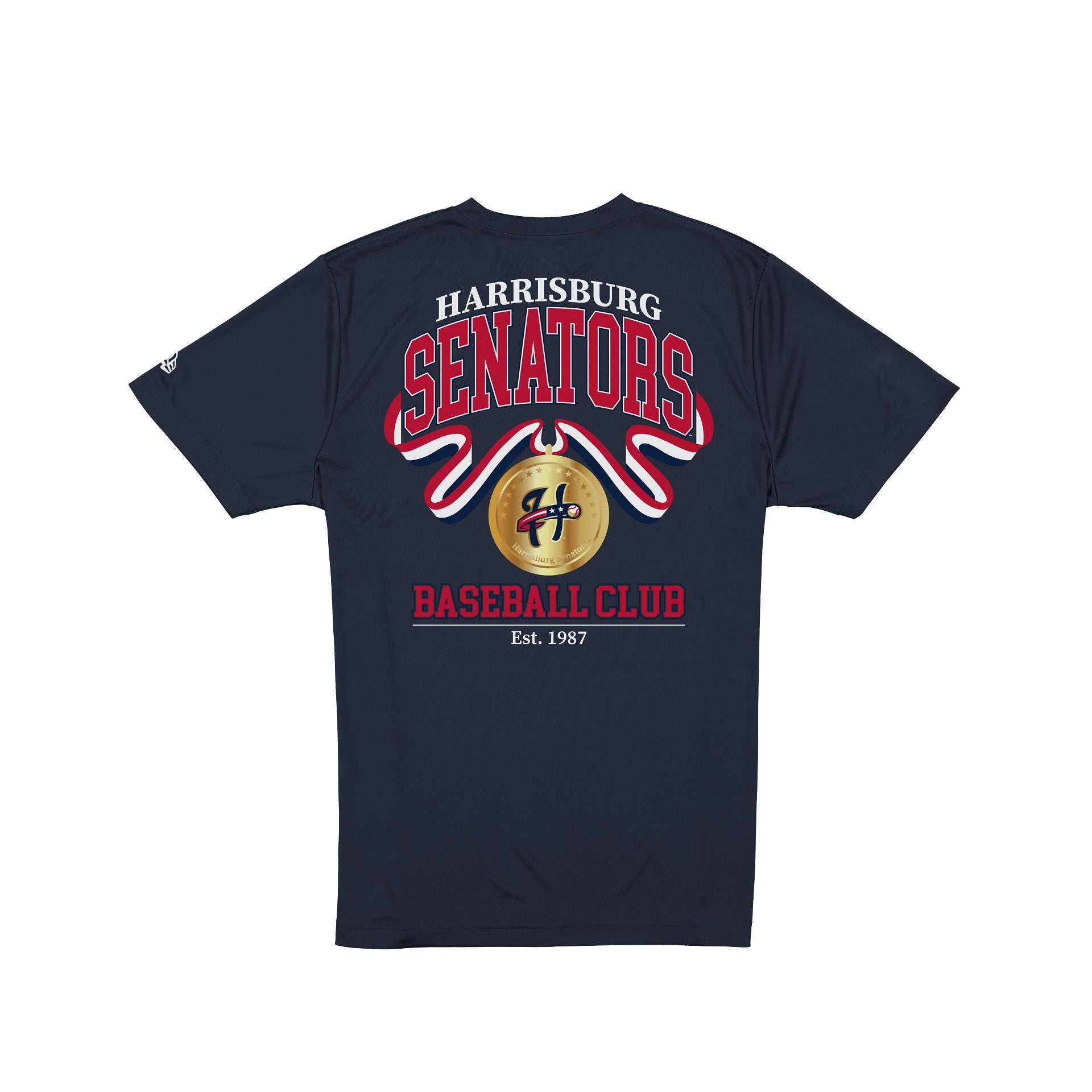 Alternative view of Harrisburg Senators Americana Navy T-Shirt