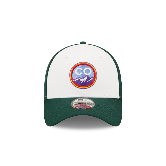 Alternative view of Colorado Rockies City Connect 39Thirty Stretch Fit Hat