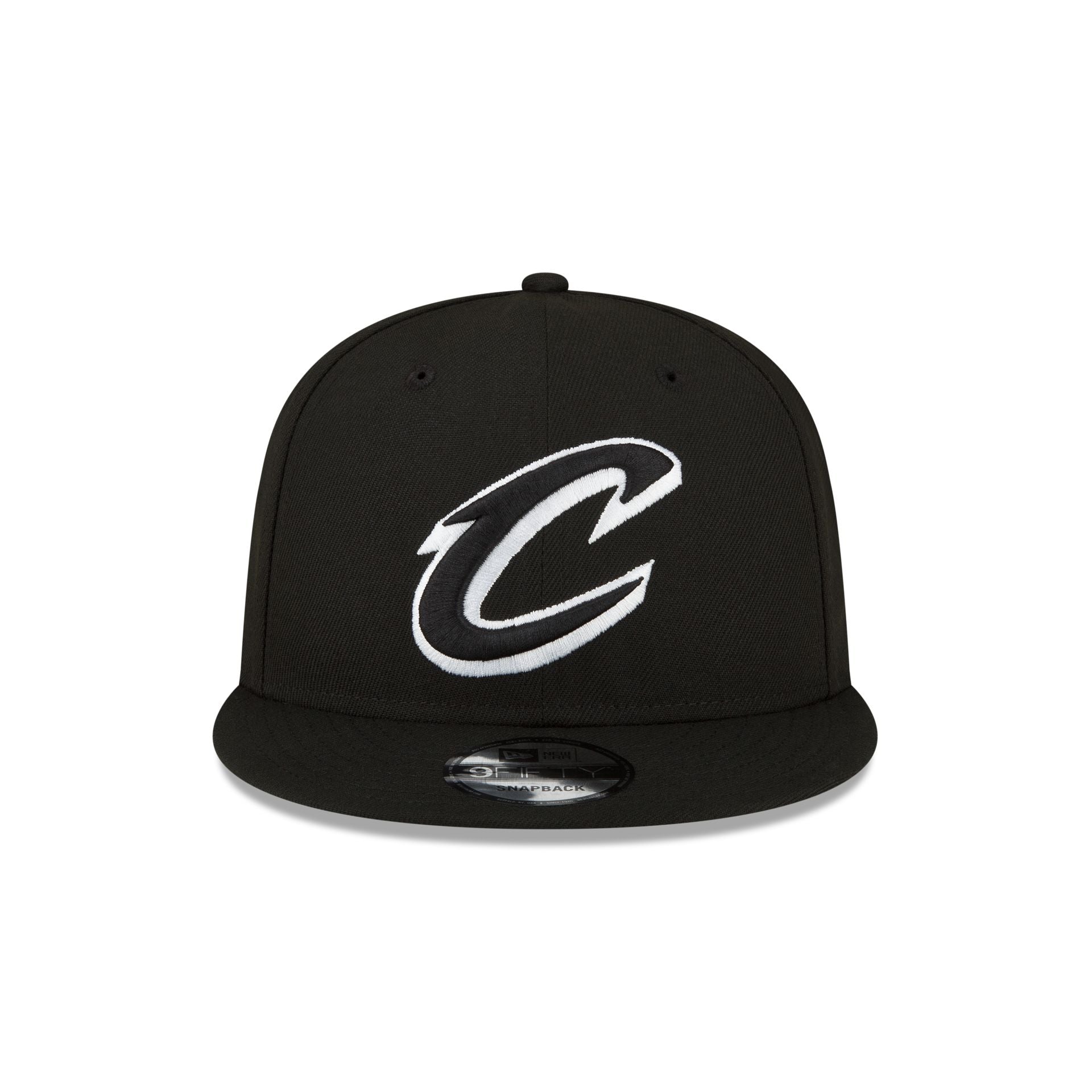 Alternative view of Cleveland Cavaliers Basic Black & White 9Fifty Snapback Hat