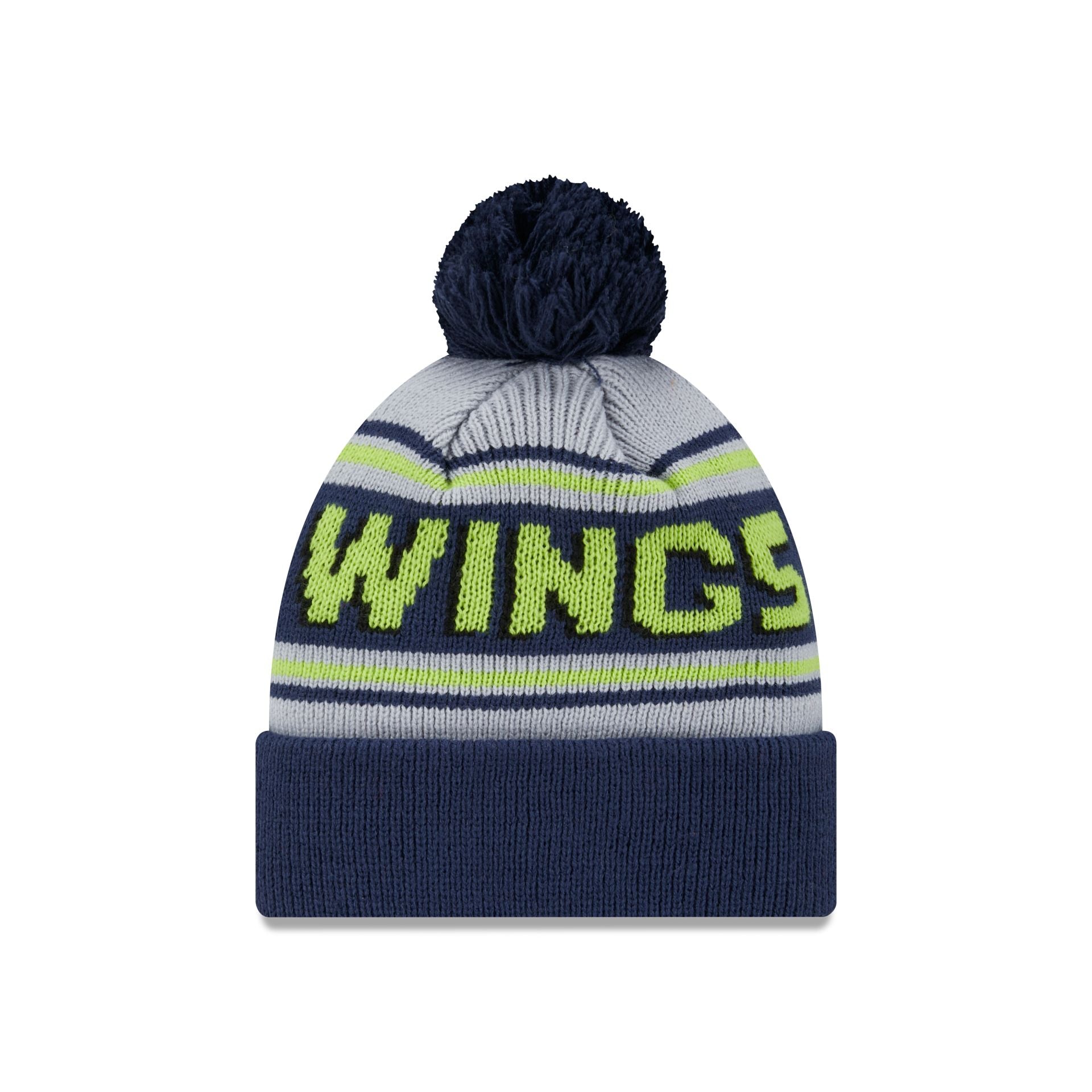 Alternative view of Dallas Wings 2024 Team Pom Knit Hat