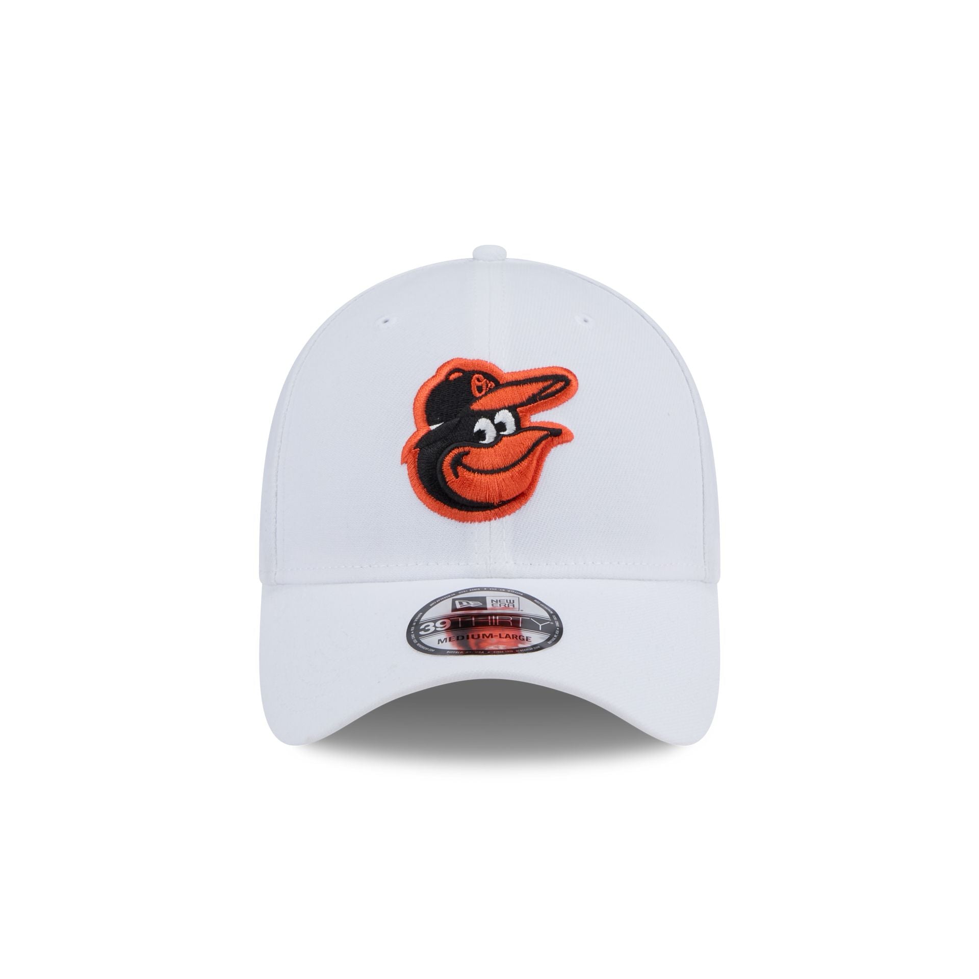 Alternative view of Baltimore Orioles Optic White 39Thirty Stretch Fit Hat
