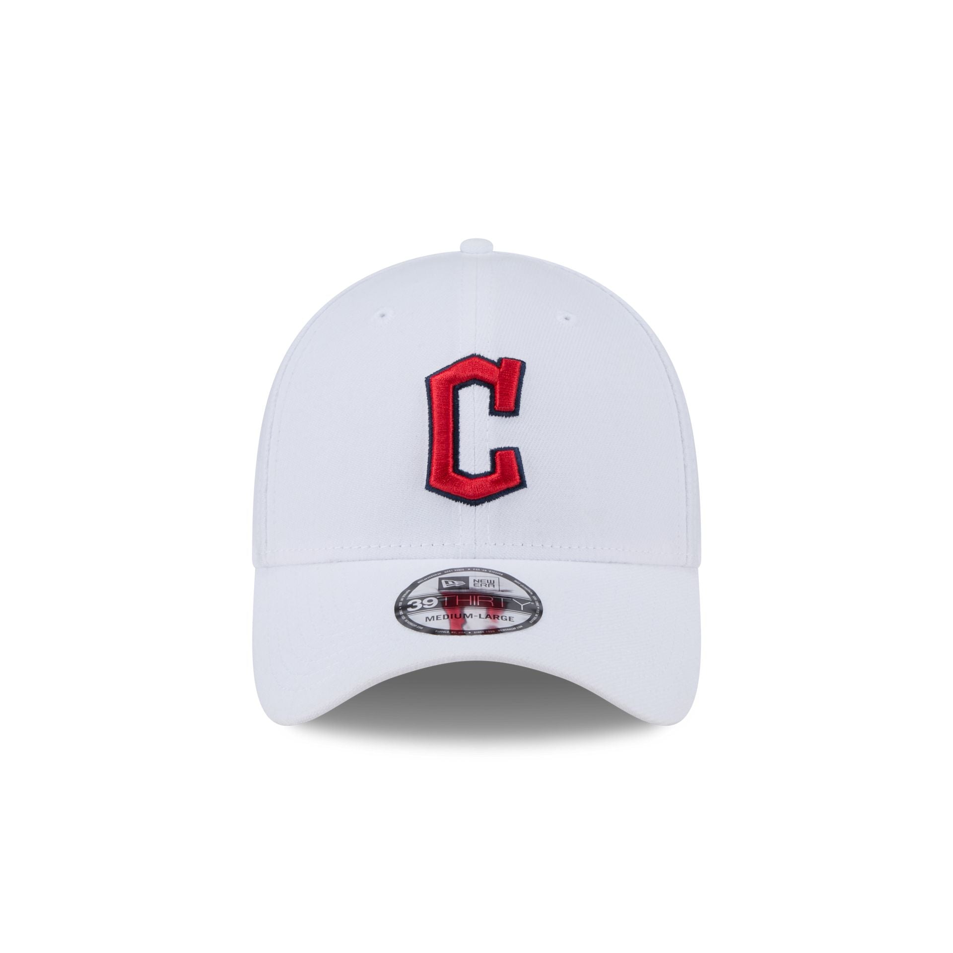 Alternative view of Cleveland Guardians Optic White 39Thirty Stretch Fit Hat