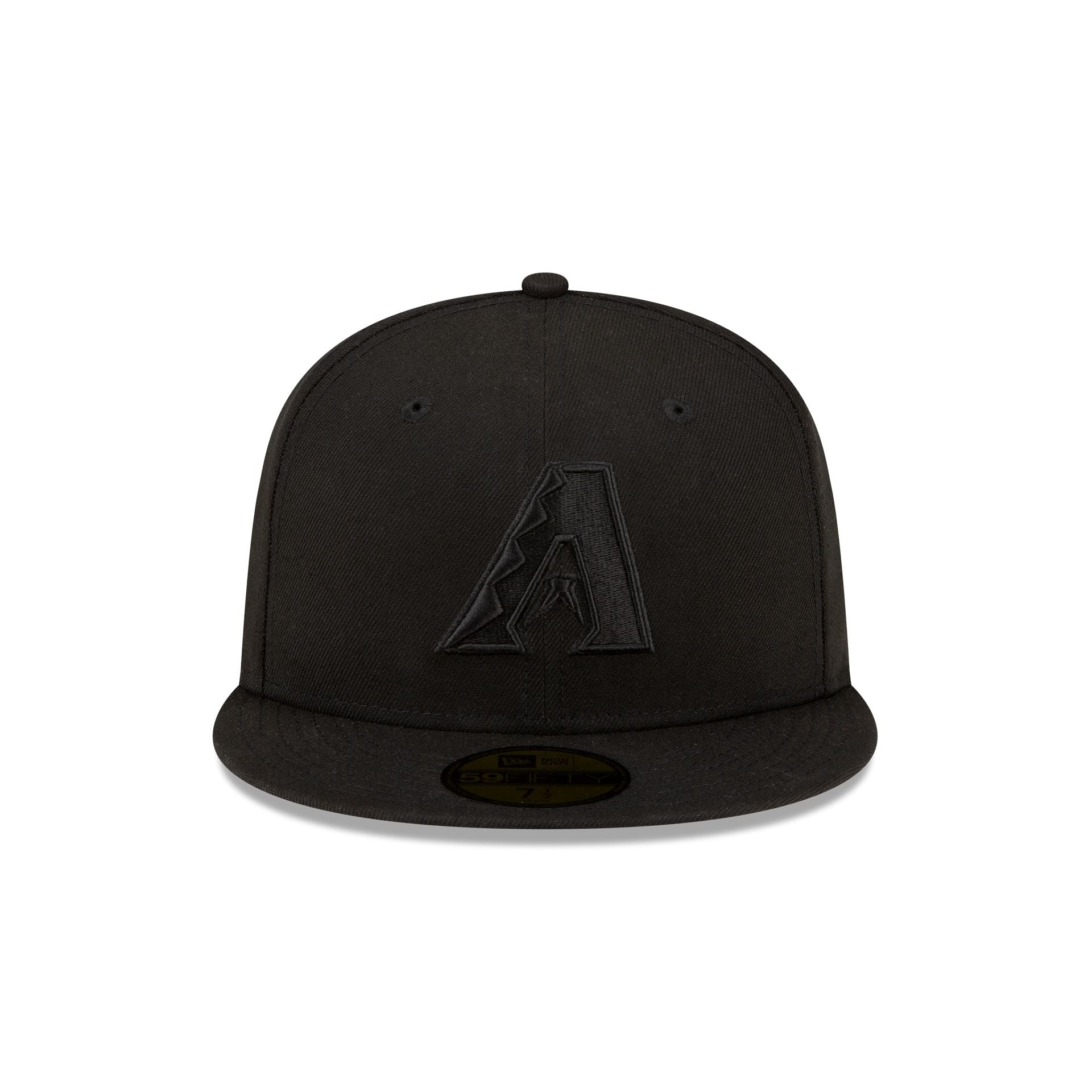 Alternative view of Arizona Diamondbacks Basic Black On Black Game 59Fifty Fitted Hat