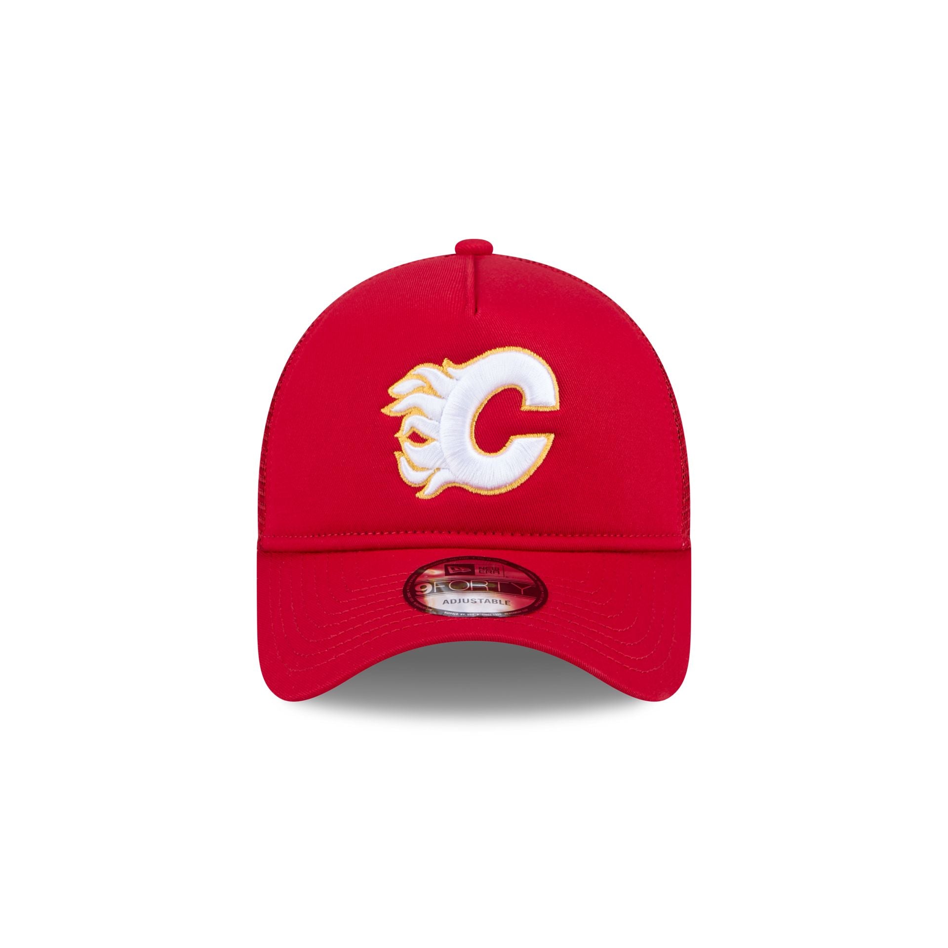 Alternative view of Calgary Flames 9Forty A-Frame Trucker Hat