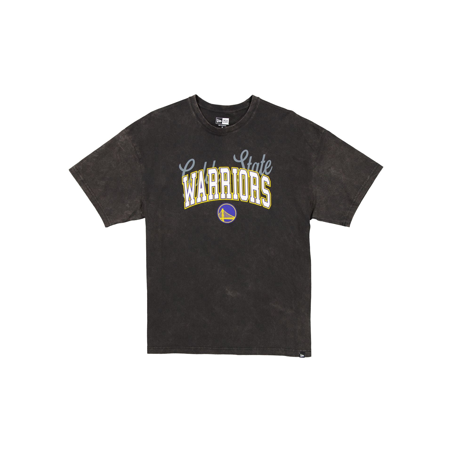 Golden State Warriors Women's Oversized Washed Black T-Shirt