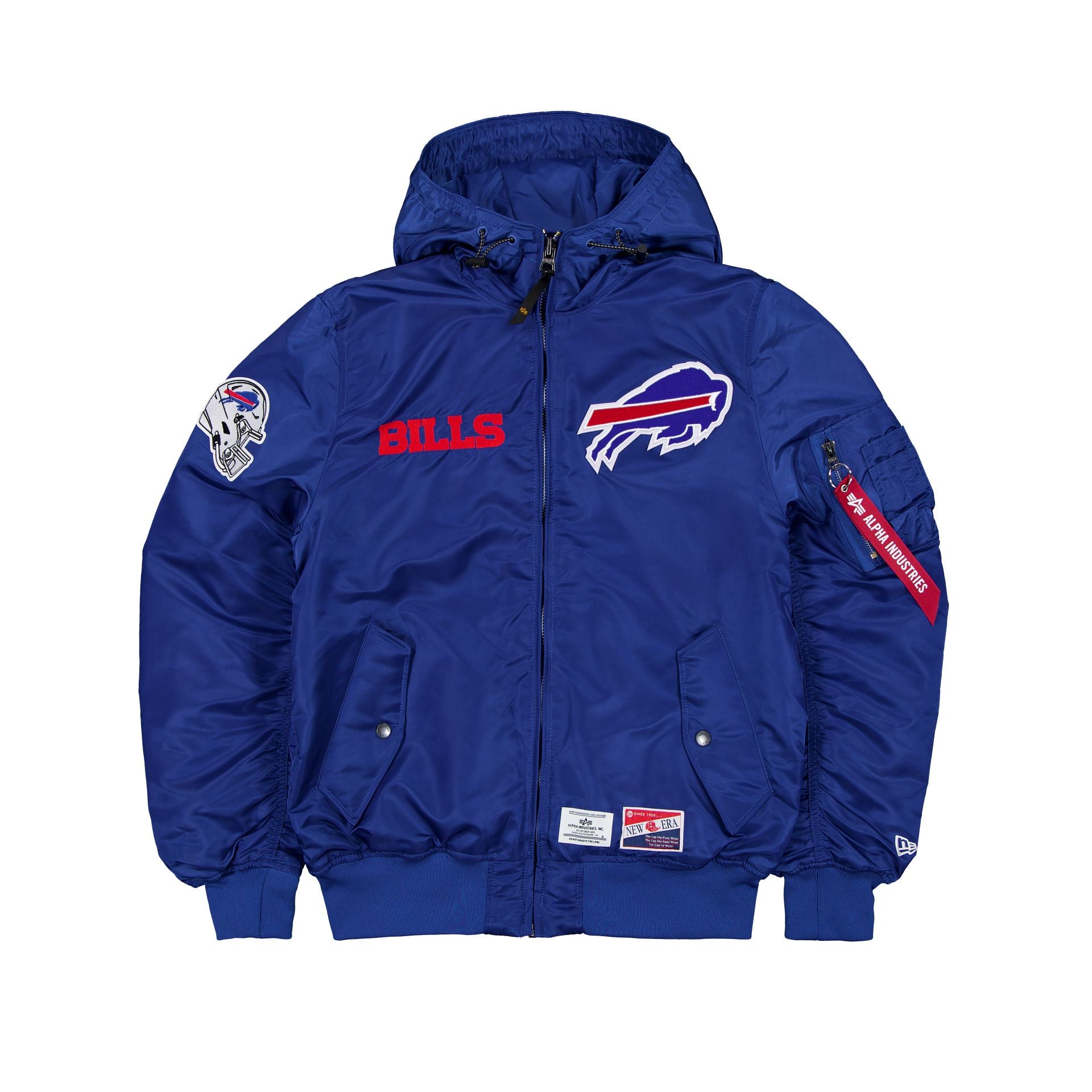 Alternative view of Alpha Industries X Buffalo Bills L-2B Hooded Bomber Jacket