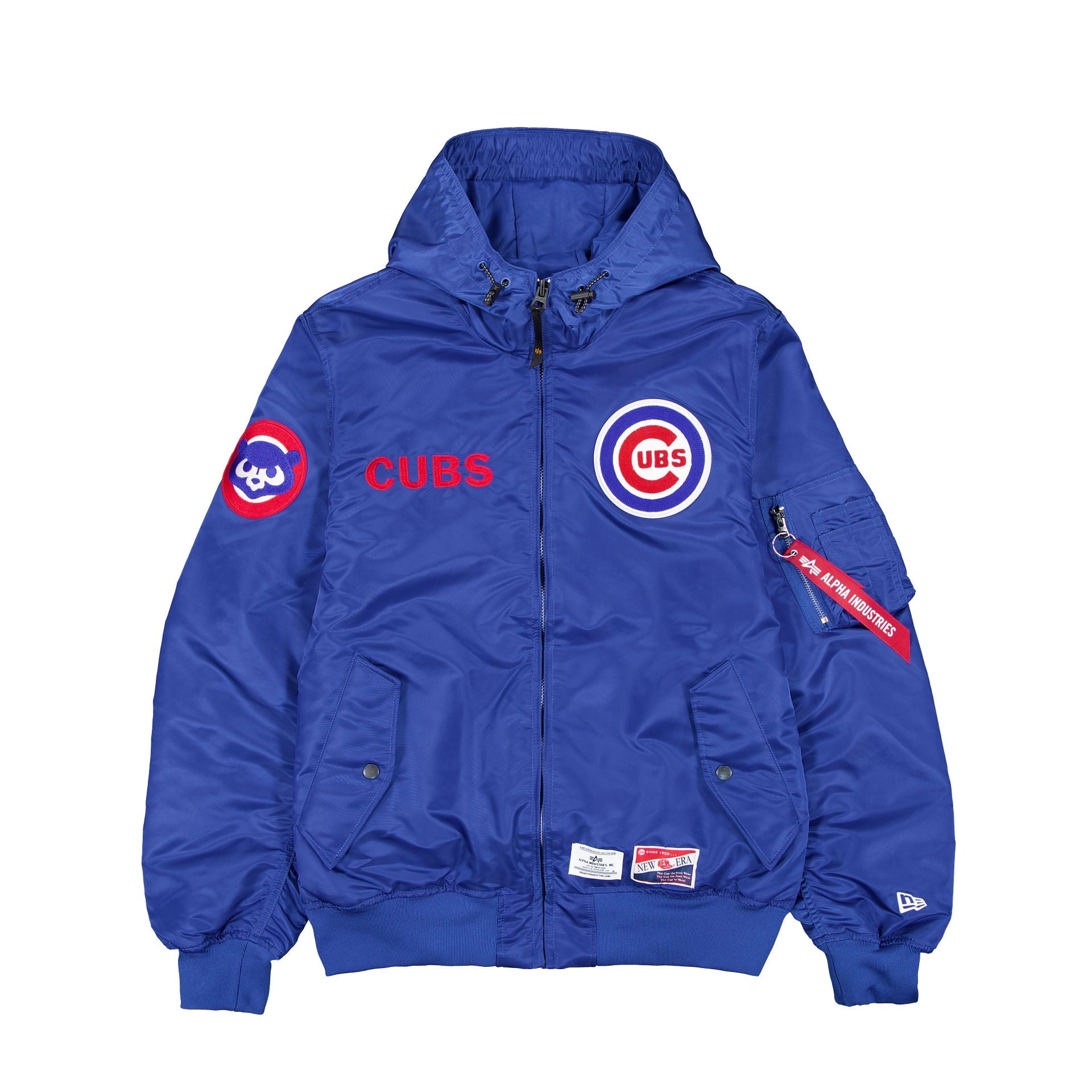 Alternative view of Alpha Industries X Chicago Cubs L-2B Hooded Bomber Jacket