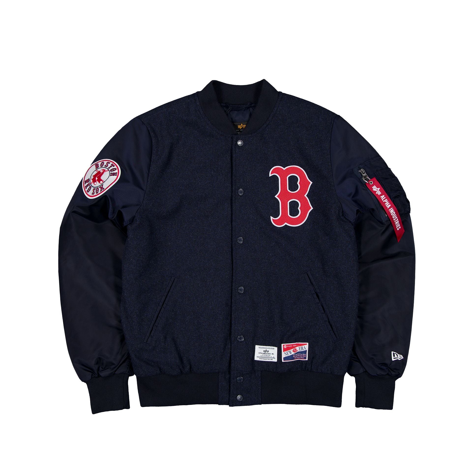 Alpha Industries X Boston Red Sox Ma-1 Wool Varsity Jacket