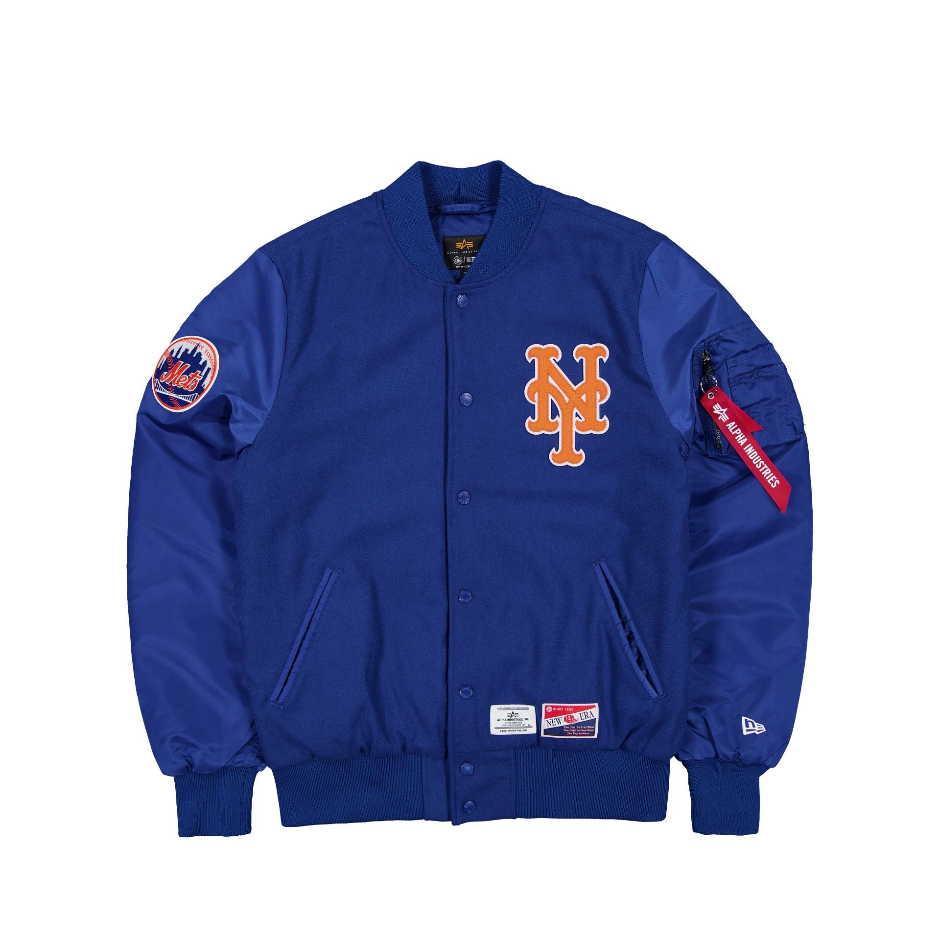 Alpha Industries X New York Mets Ma-1 Wool Varsity Jacket