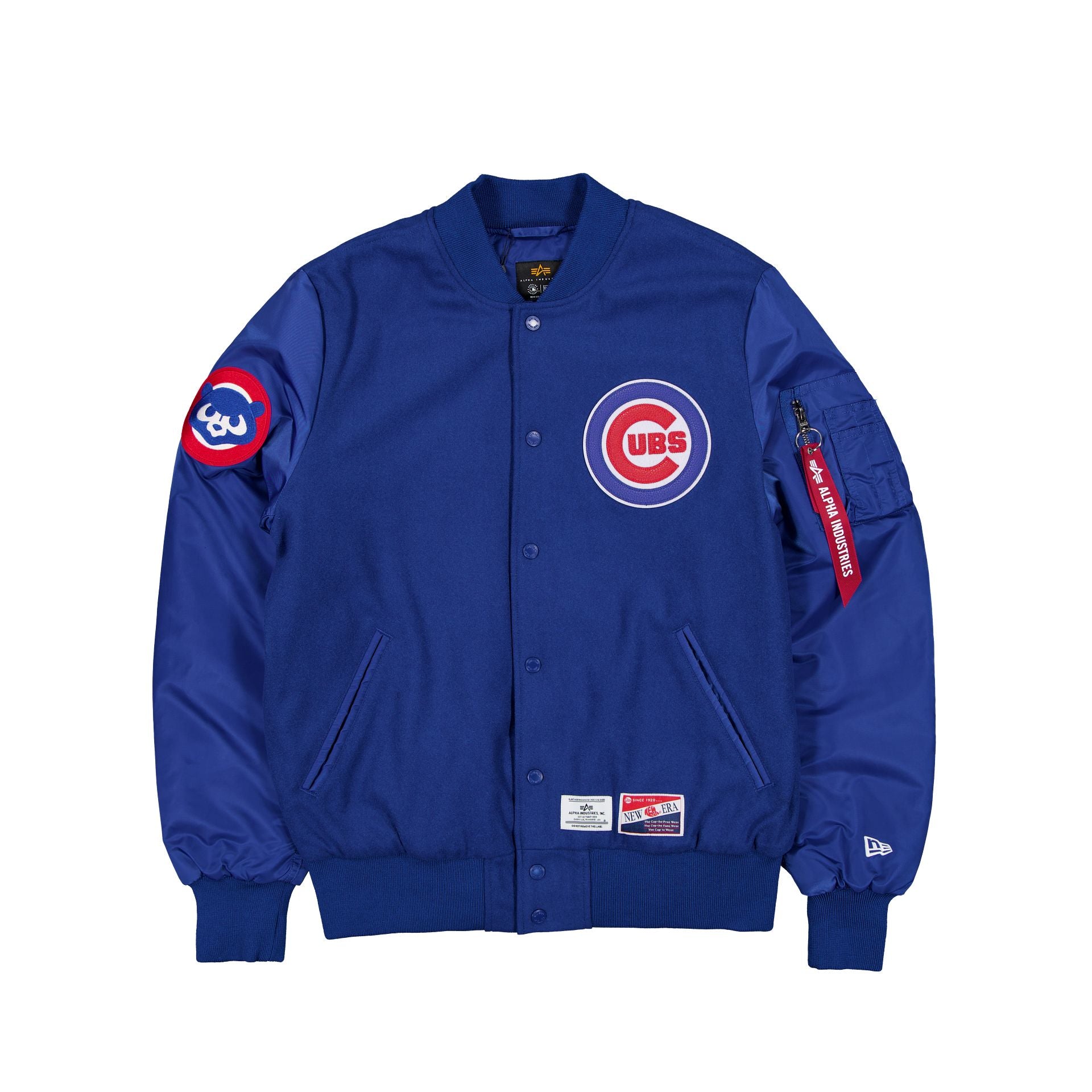 Alternative view of Alpha Industries X Chicago Cubs Ma-1 Wool Varsity Jacket