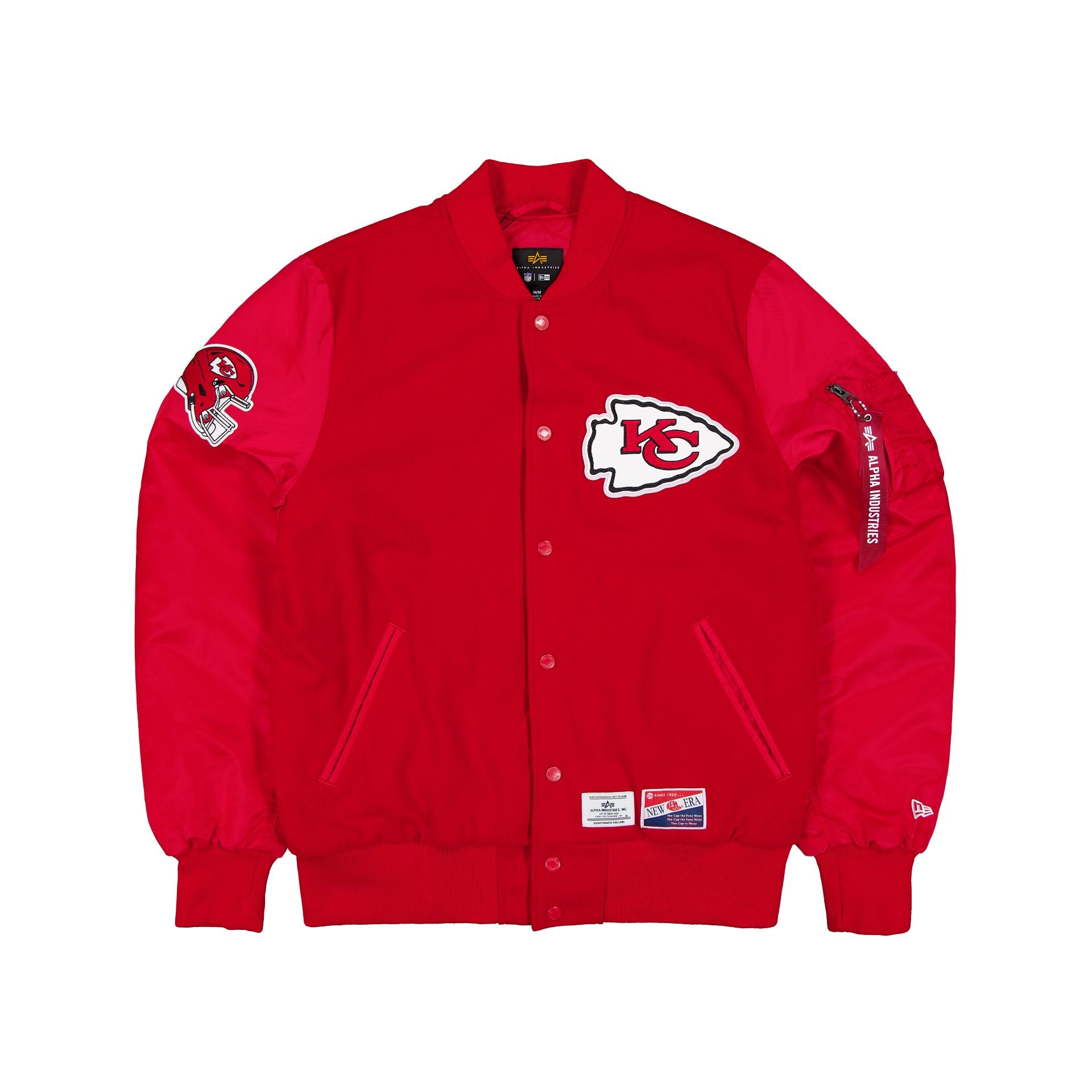 Alpha Industries X Kansas City Chiefs Ma-1 Wool Varsity Jacket