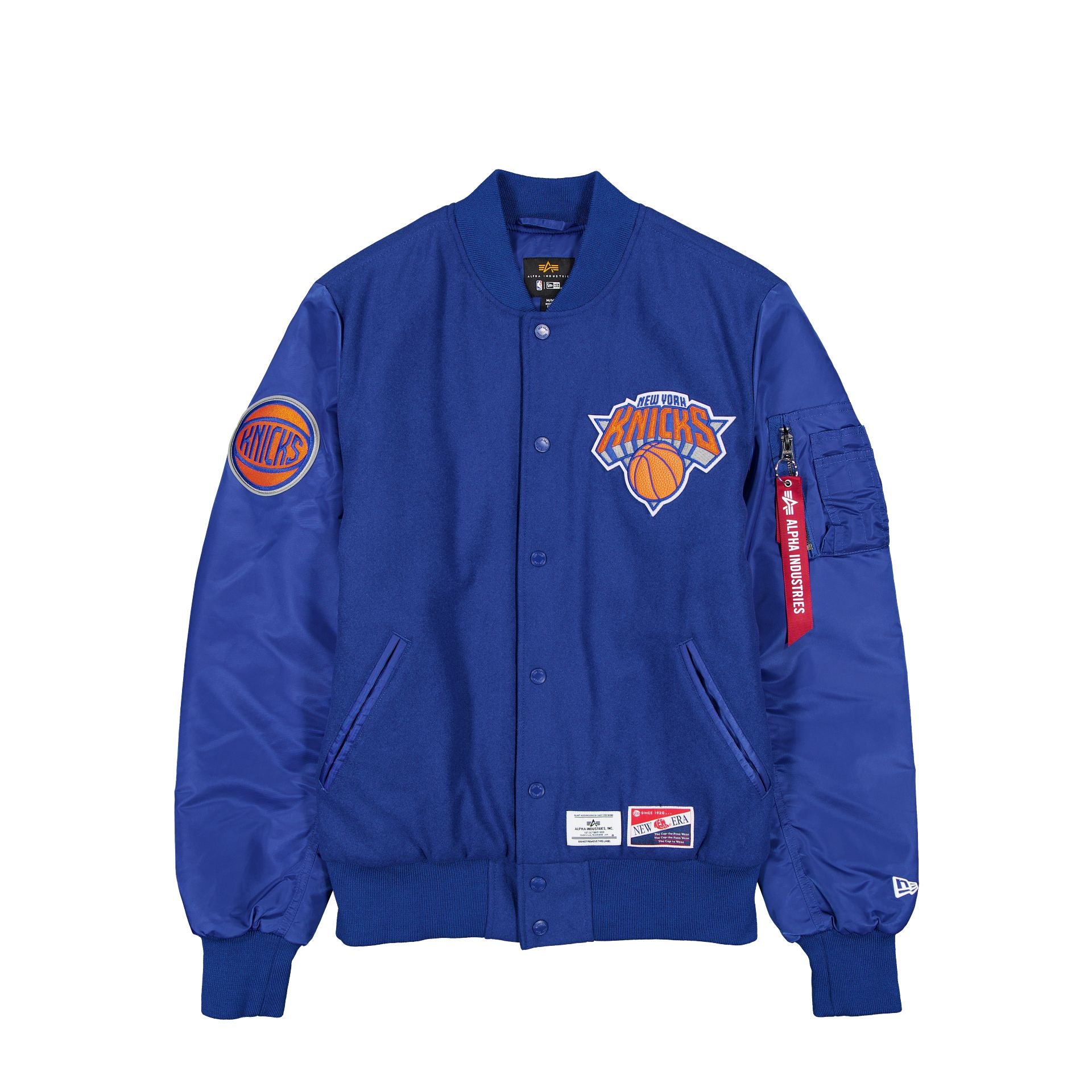 Alpha Industries X New York Knicks Ma-1 Wool Varsity Jacket