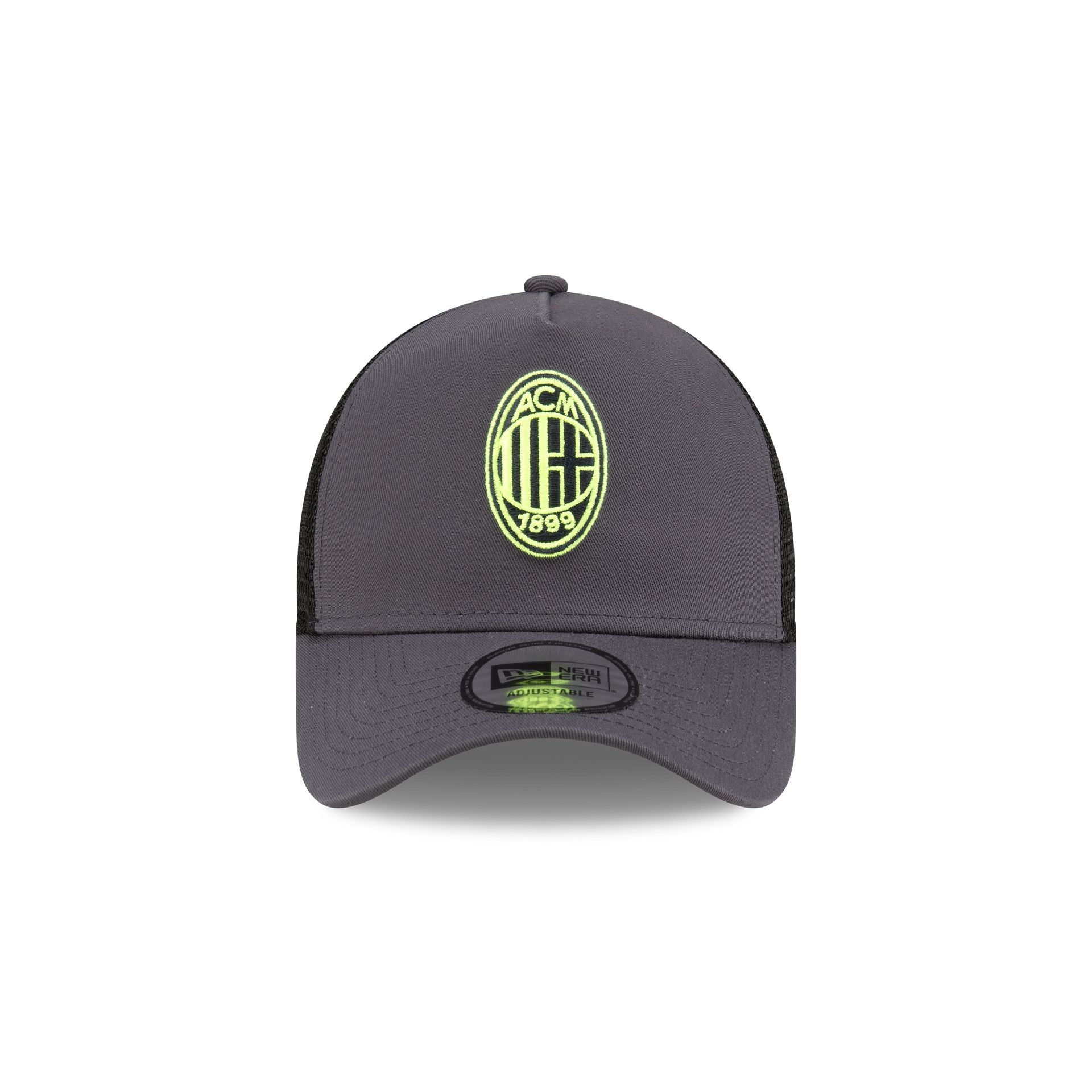 Alternative view of Ac Milan Seasonal Dark Gray 9Forty A-Frame Trucker Hat