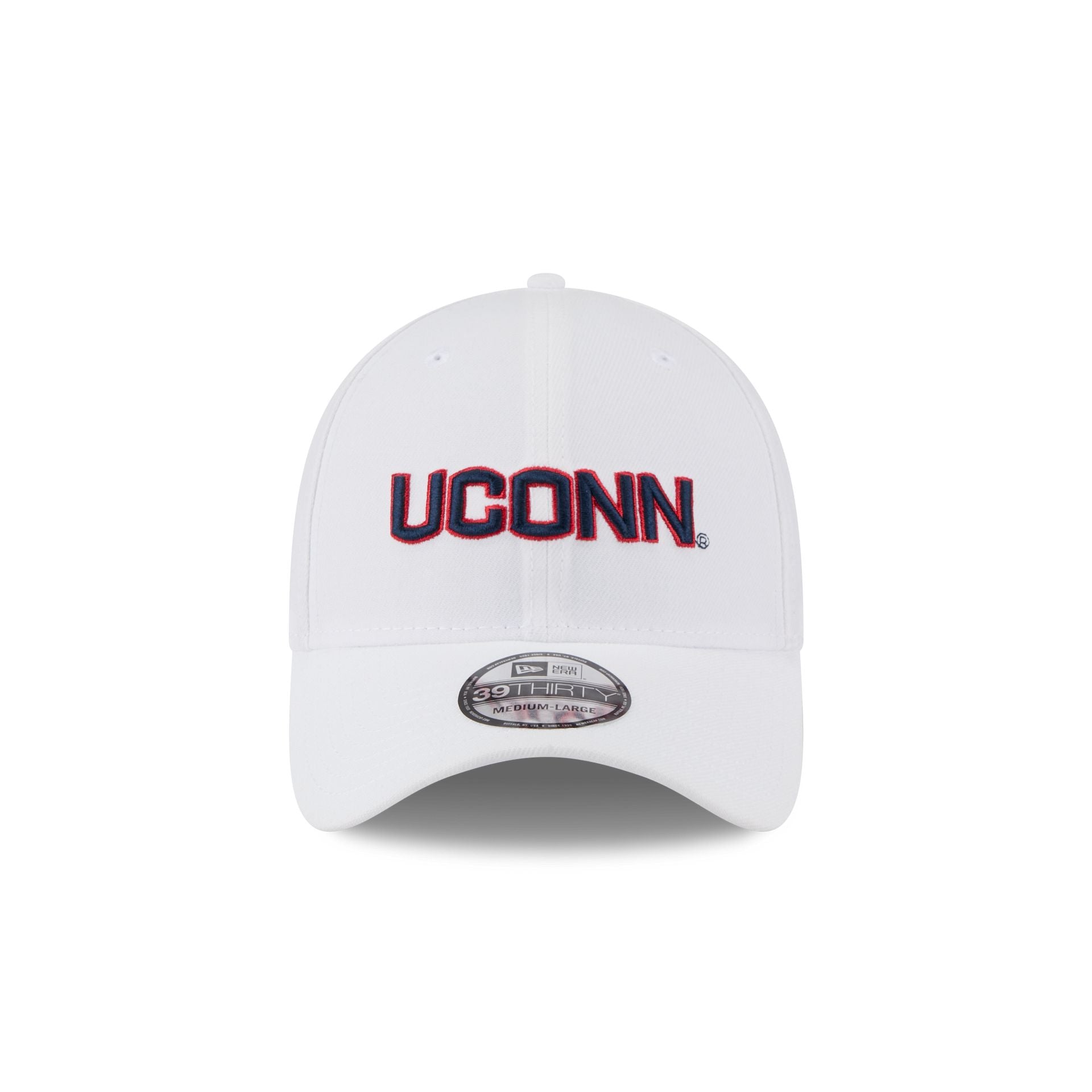 Alternative view of Connecticut Huskies Optic White 39Thirty Stretch Fit Hat