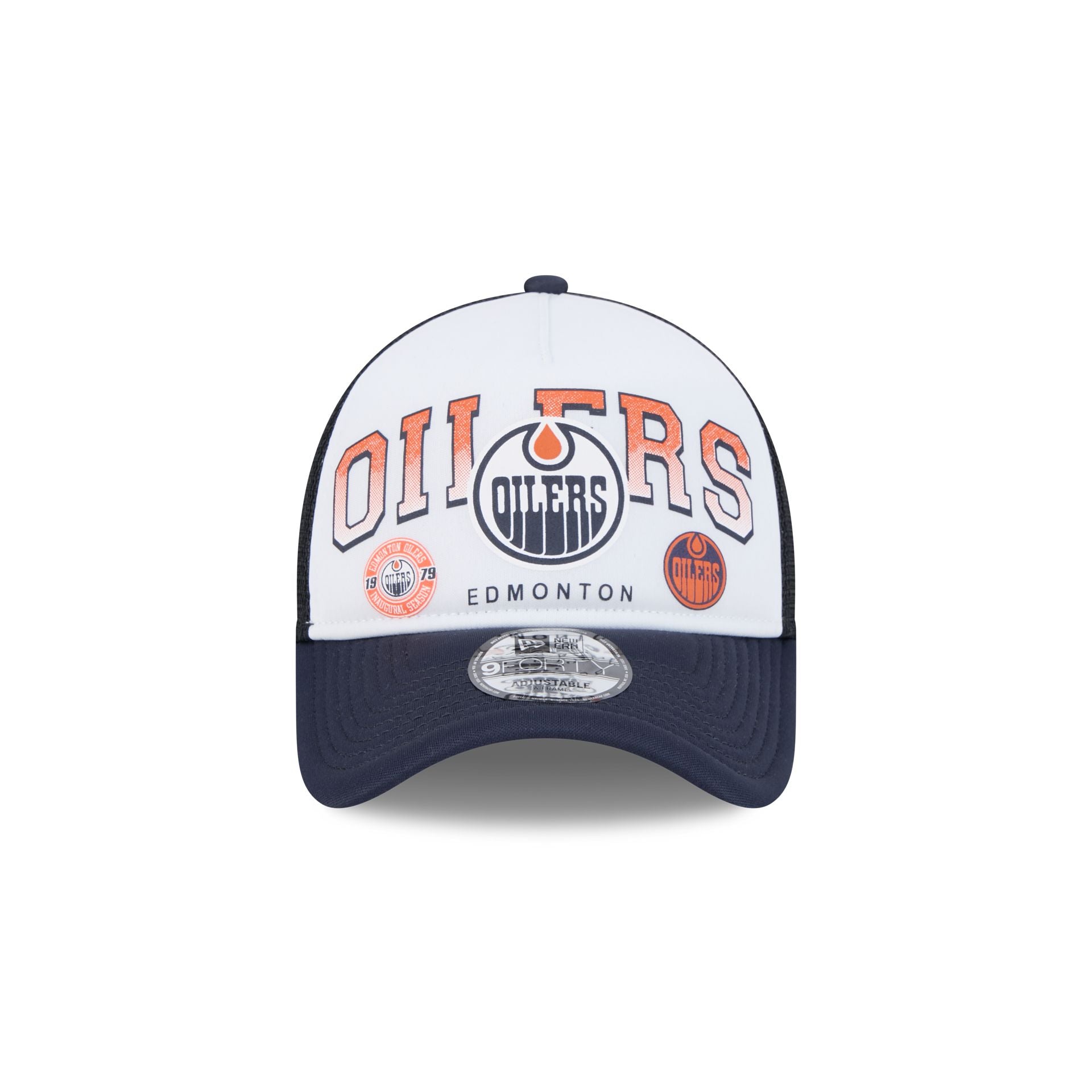 Alternative view of Edmonton Oilers Sport Classics 9Forty A-Frame Trucker Hat