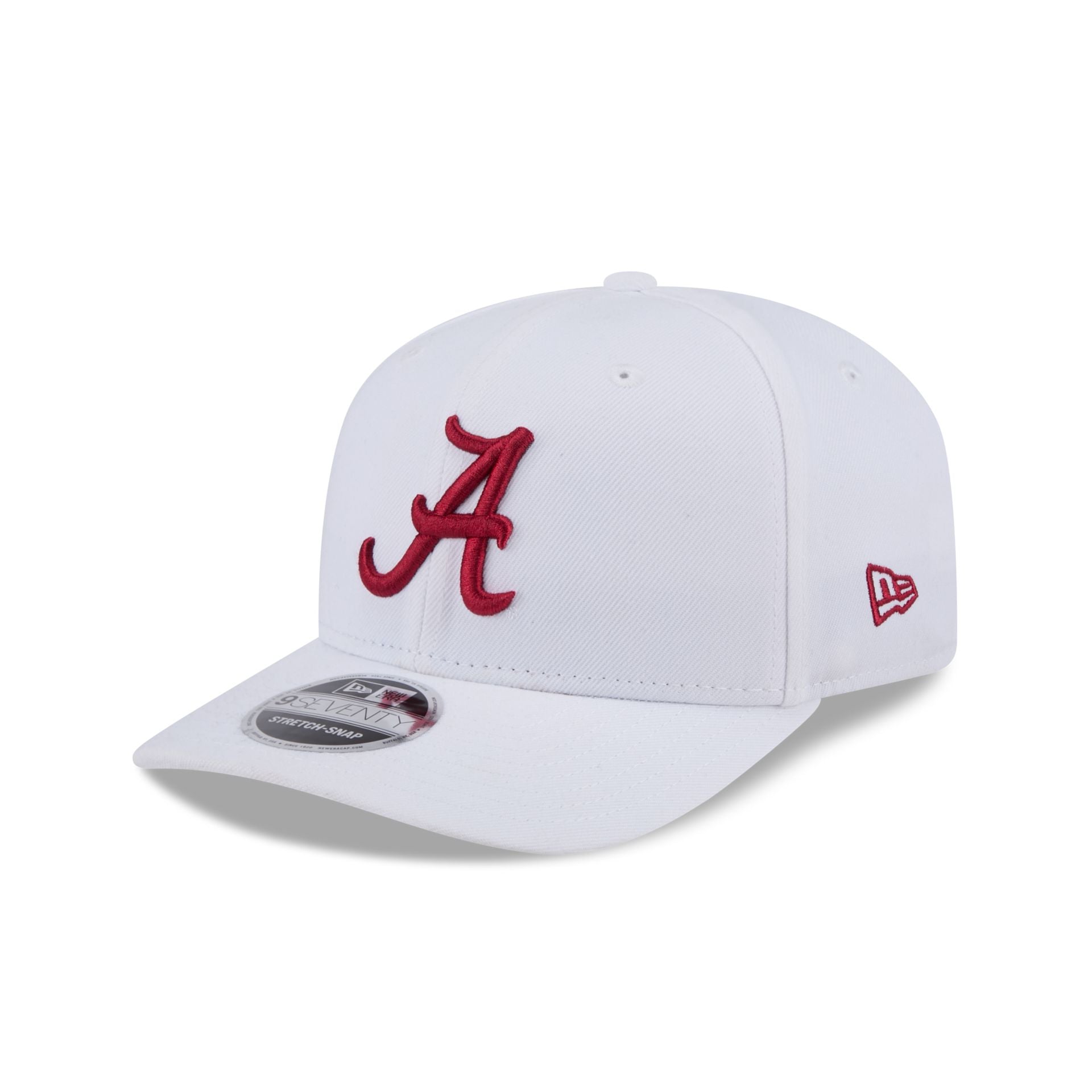Alabama Crimson Tide Basic White 9Seventy Stretch-Snap Hat