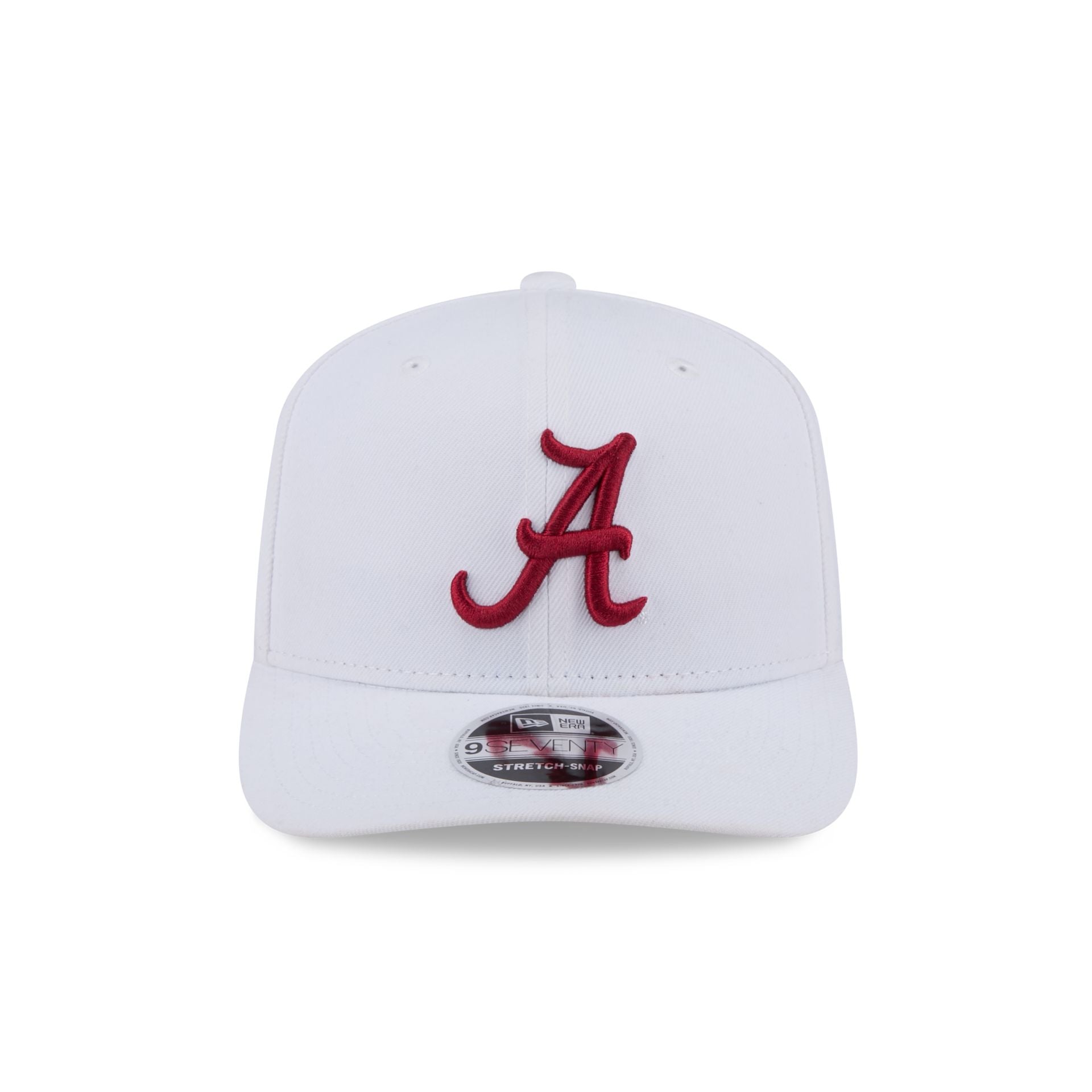 Alternative view of Alabama Crimson Tide Basic White 9Seventy Stretch-Snap Hat