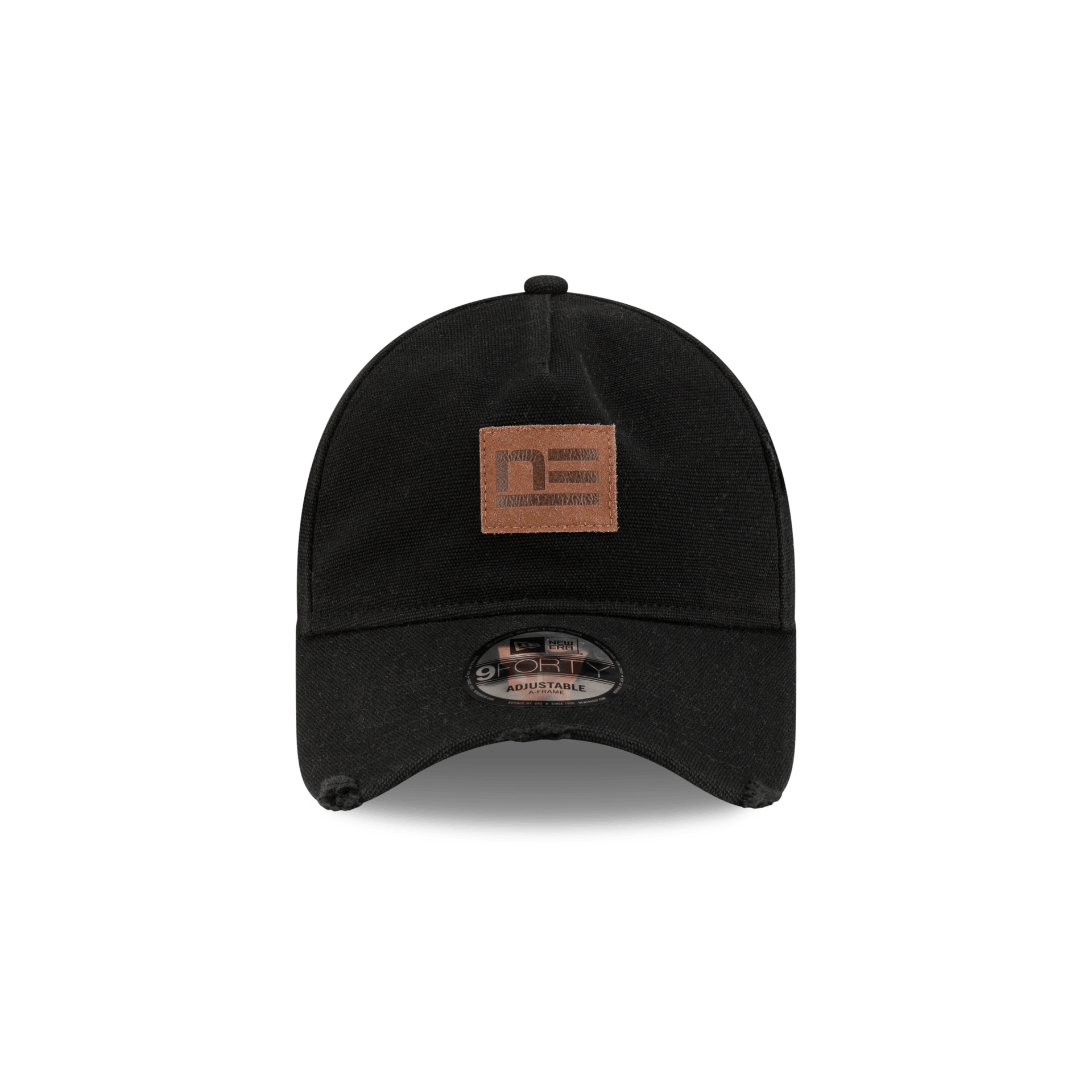 Alternative view of Forge Leather Patch Black 9Forty A-Frame Adjustable Hat