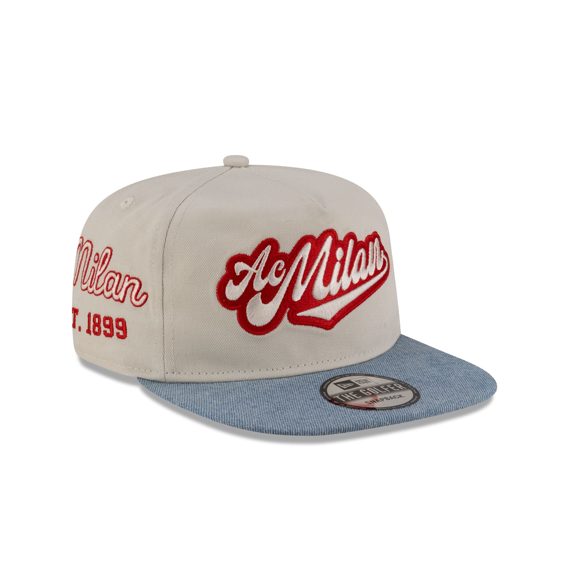 Ac Milan Denim Visor Golfer Hat