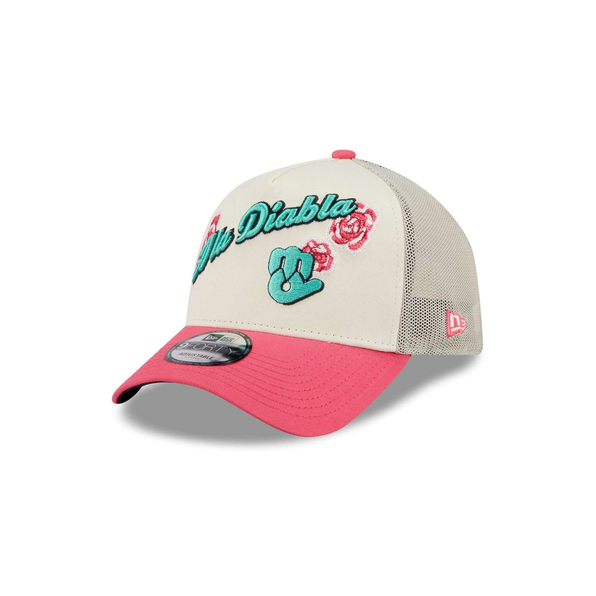 Diablos Rojos Del MéXico Two-Tone Pink Rose 9Forty A-Frame Snapback Hat