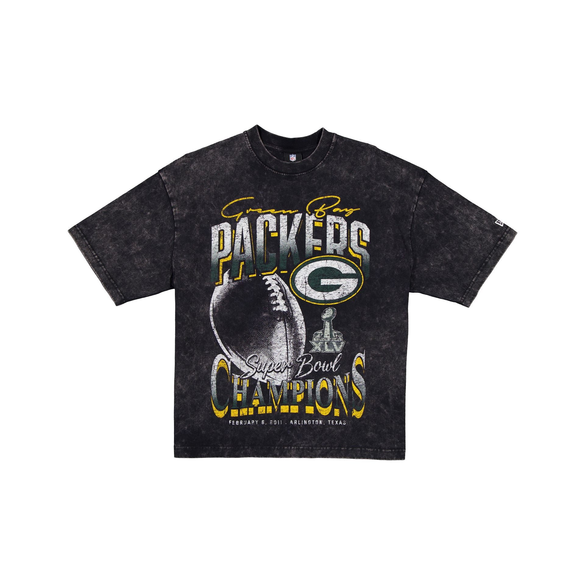 Green Bay Packers Super Bowl Xlv Champions Sport Classics Black T-Shirt