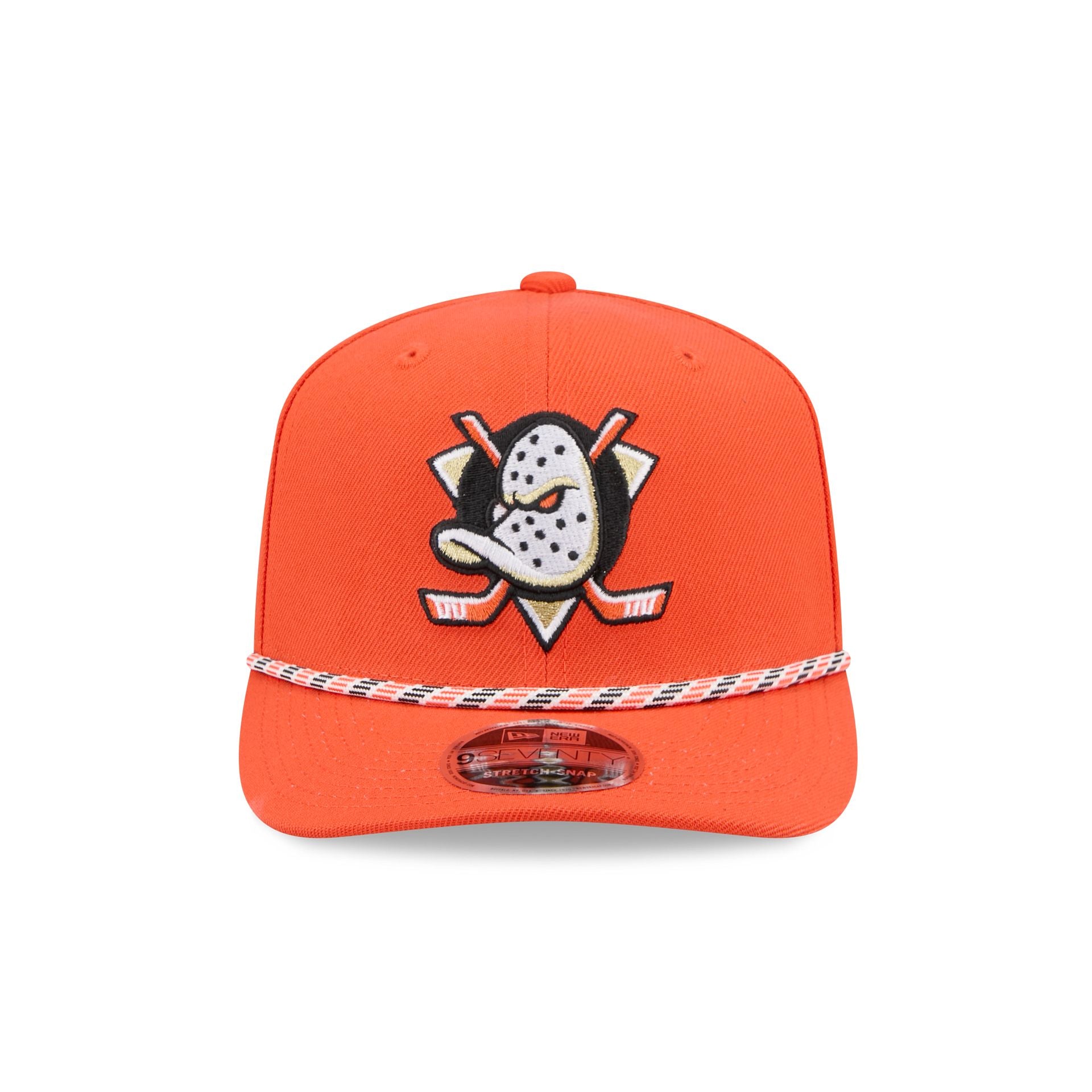 Alternative view of Anaheim Ducks Multicolor Rope 9Seventy Stretch-Snap Hat