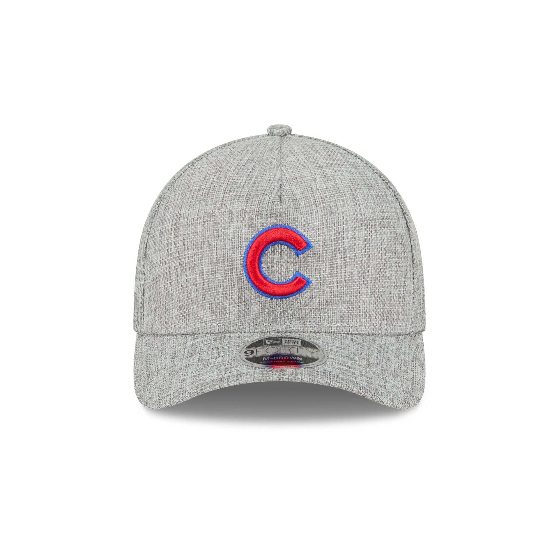 Alternative view of Chicago Cubs Cotton Weave Gray 9Forty M-Crown A-Frame Snapback Hat