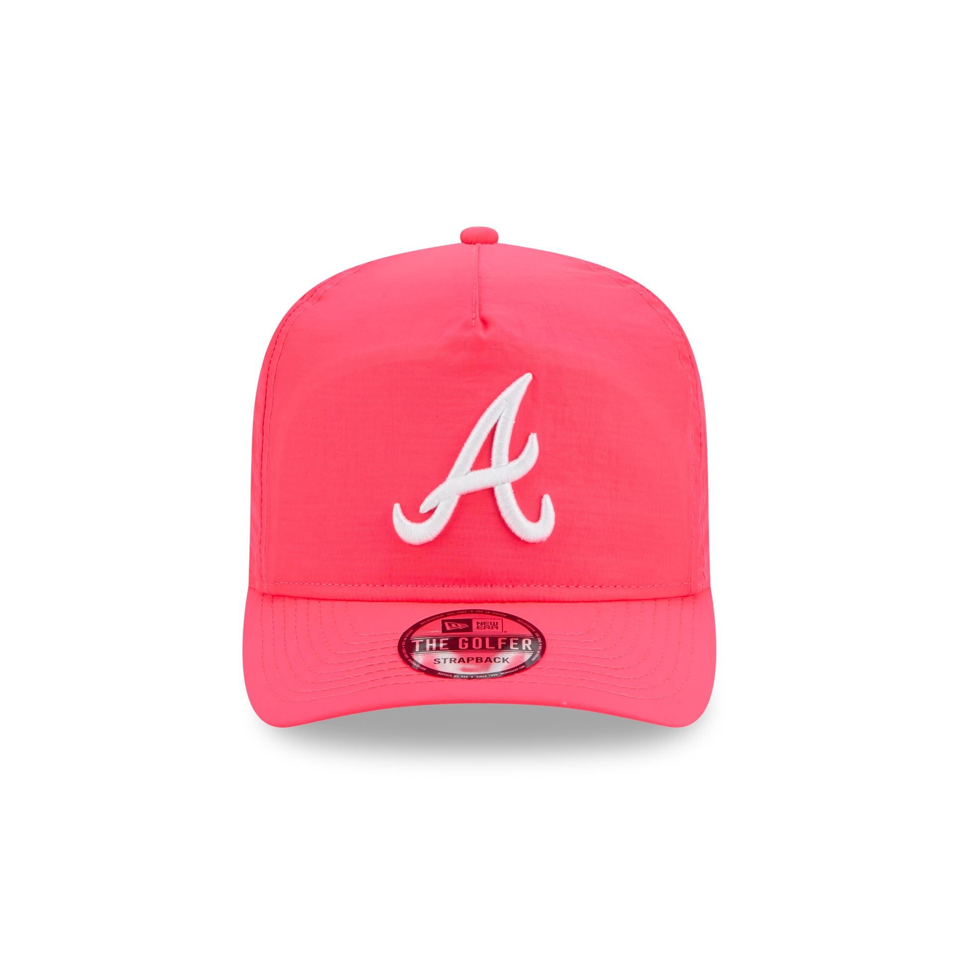 Alternative view of Atlanta Braves Everyday Nylon Pink Golfer Hat