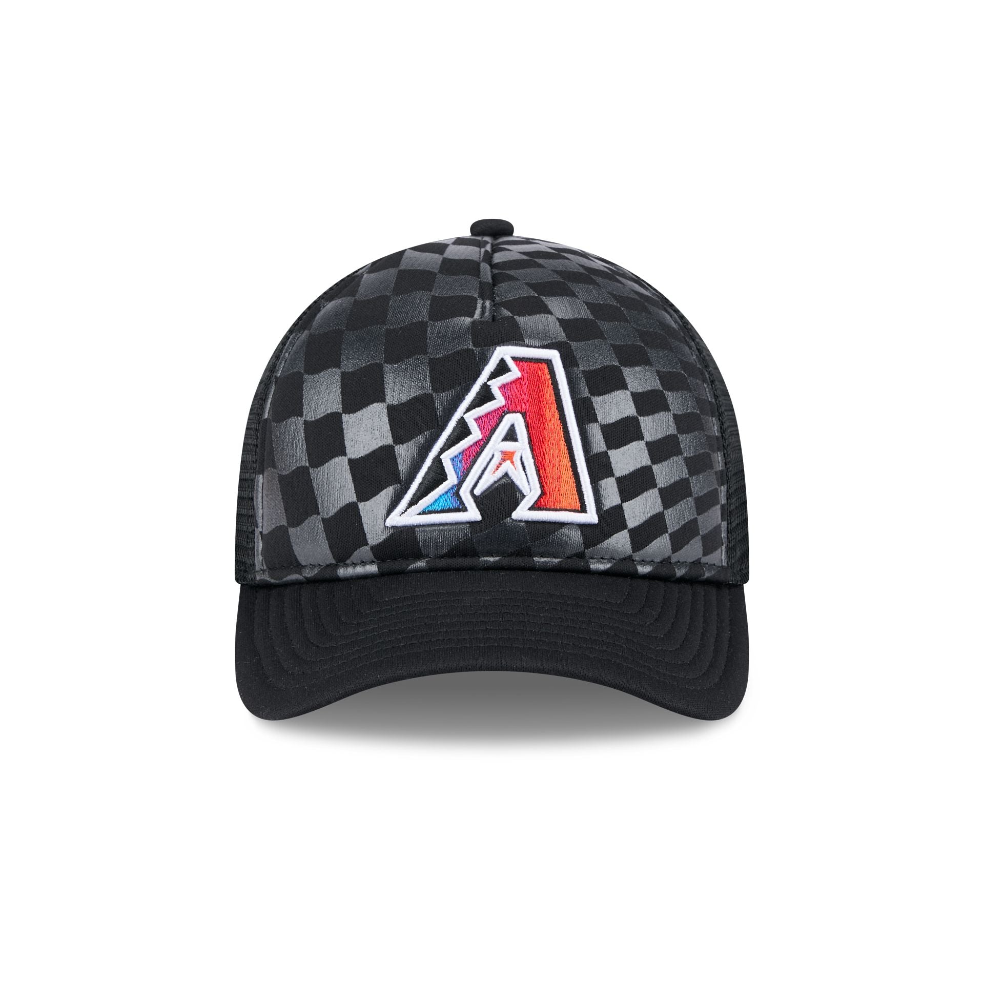 Alternative view of Arizona Diamondbacks Gradient Raceway 9Forty M-Crown A-Frame Trucker Hat