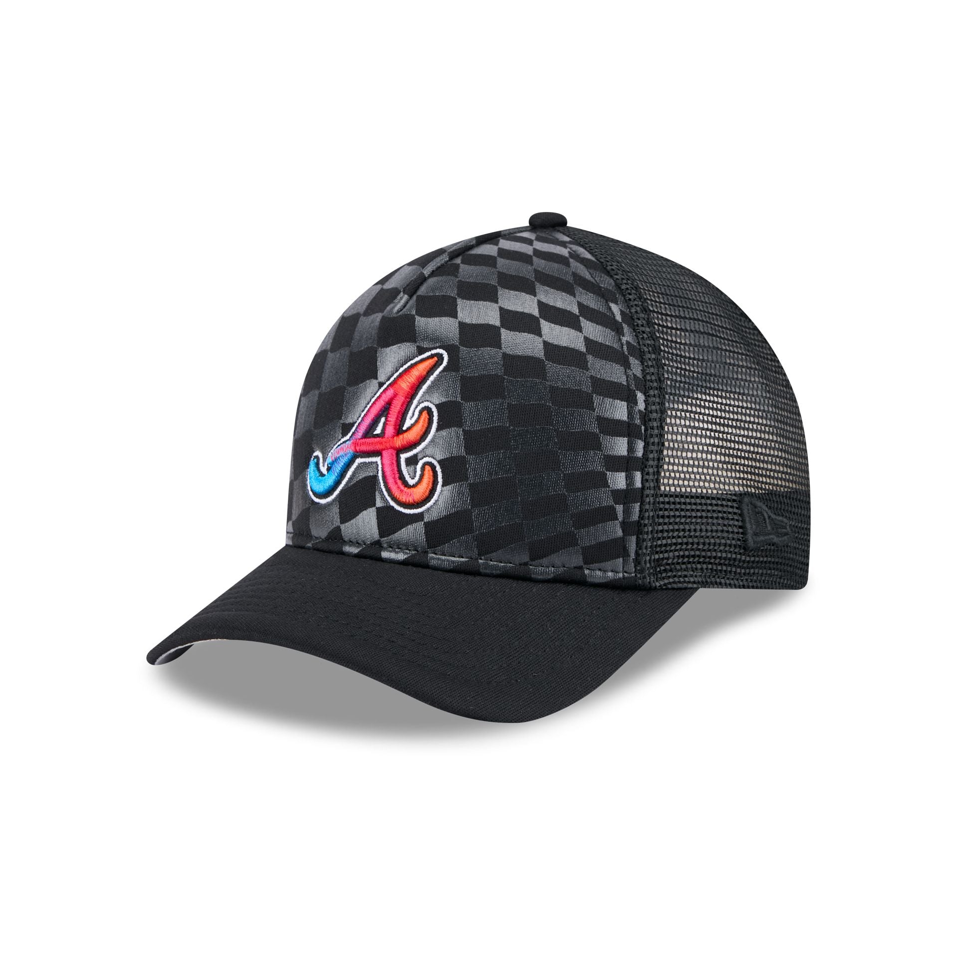 Atlanta Braves Gradient Raceway 9Forty M-Crown A-Frame Trucker Hat