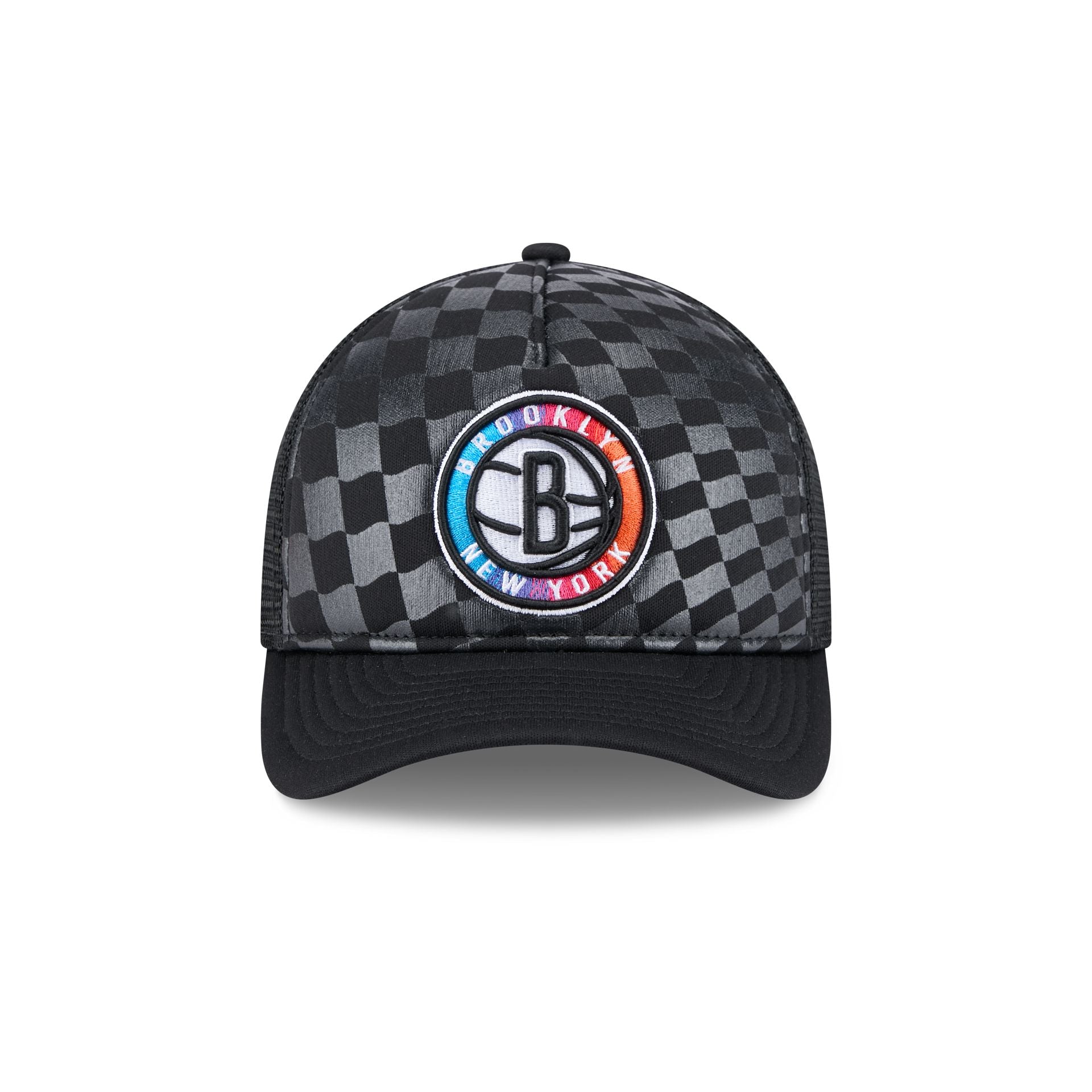 Alternative view of Brooklyn Nets Gradient Raceway 9Forty M-Crown A-Frame Trucker Hat