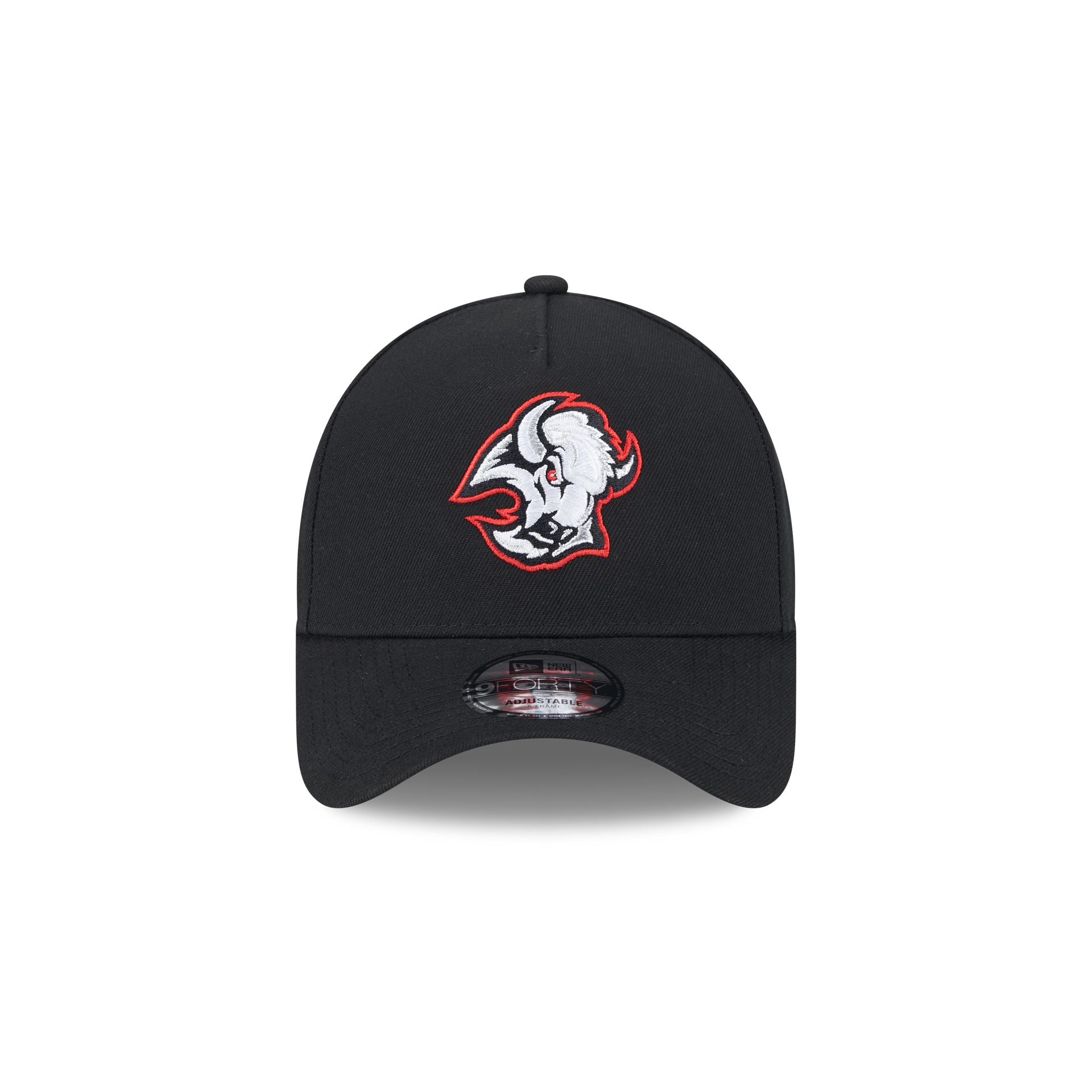 Alternative view of Buffalo Sabres Black Team 9Forty A-Frame Snapback Hat