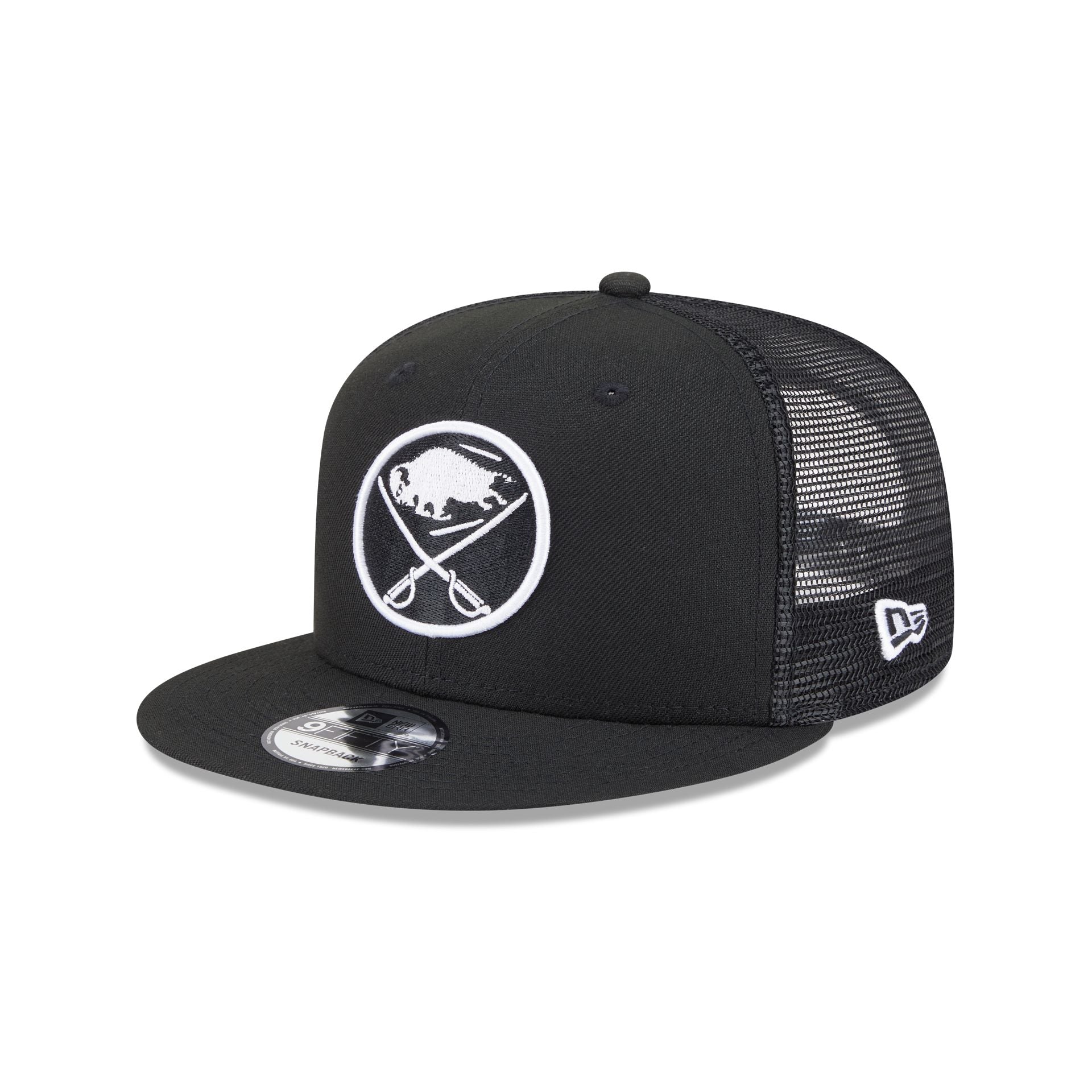 Buffalo Sabres Black 9Fifty Trucker Hat