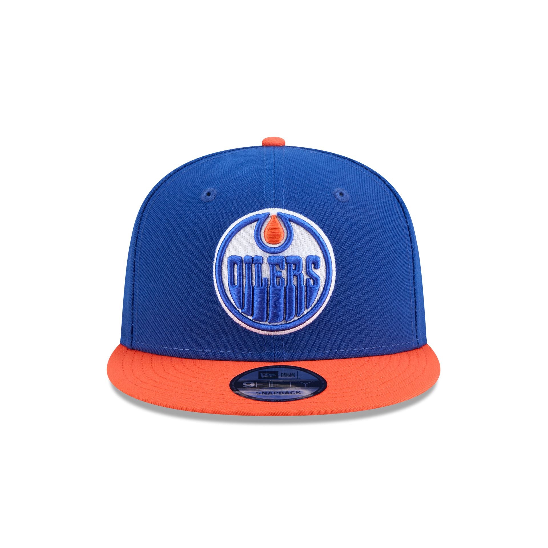 Alternative view of Edmonton Oilers Orange Visor 9Fifty Snapback Hat