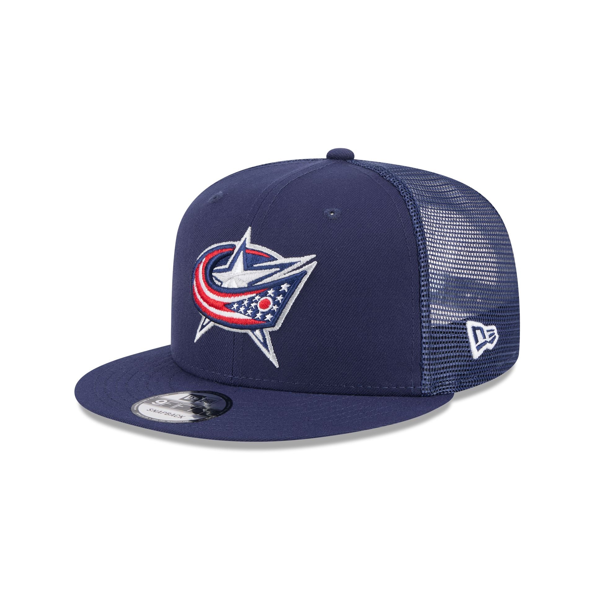 Columbus Blue Jackets Team Tag 9Fifty Trucker Hat