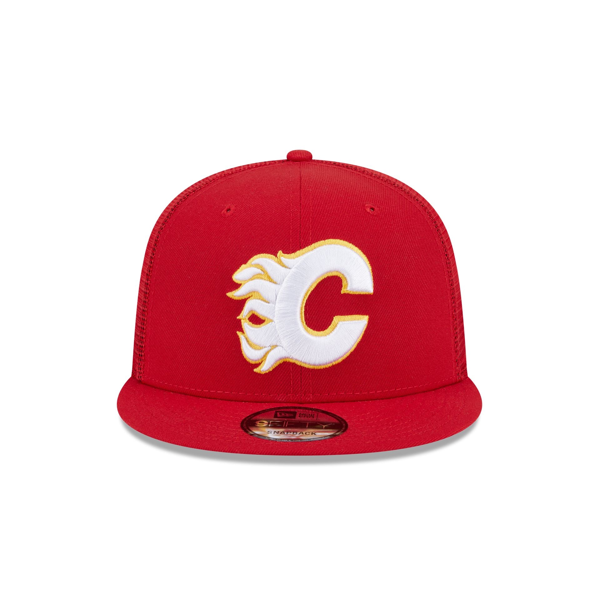Alternative view of Calgary Flames Team Tag 9Fifty Trucker Hat