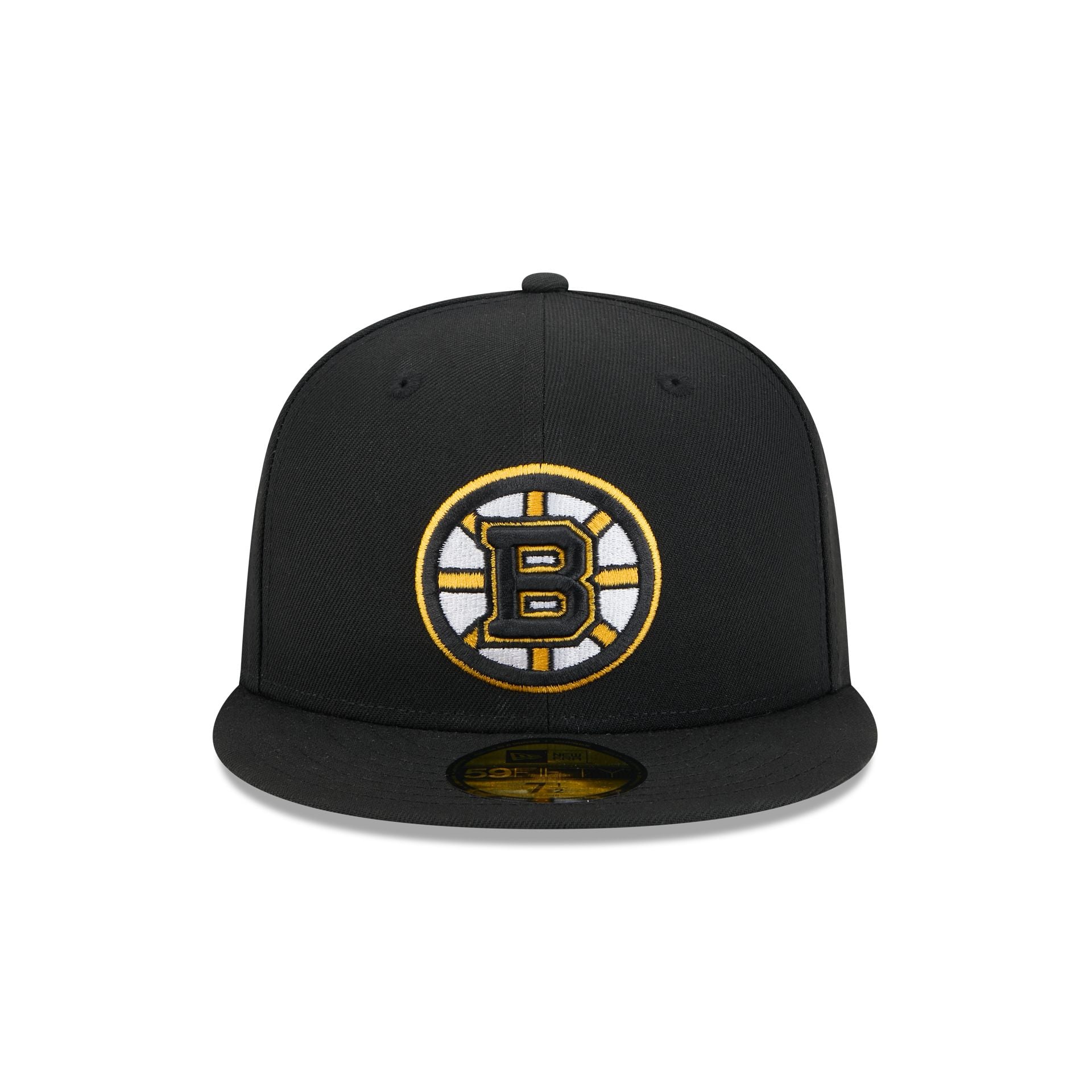 Alternative view of Boston Bruins Rear Wordmark 59Fifty Fitted Hat
