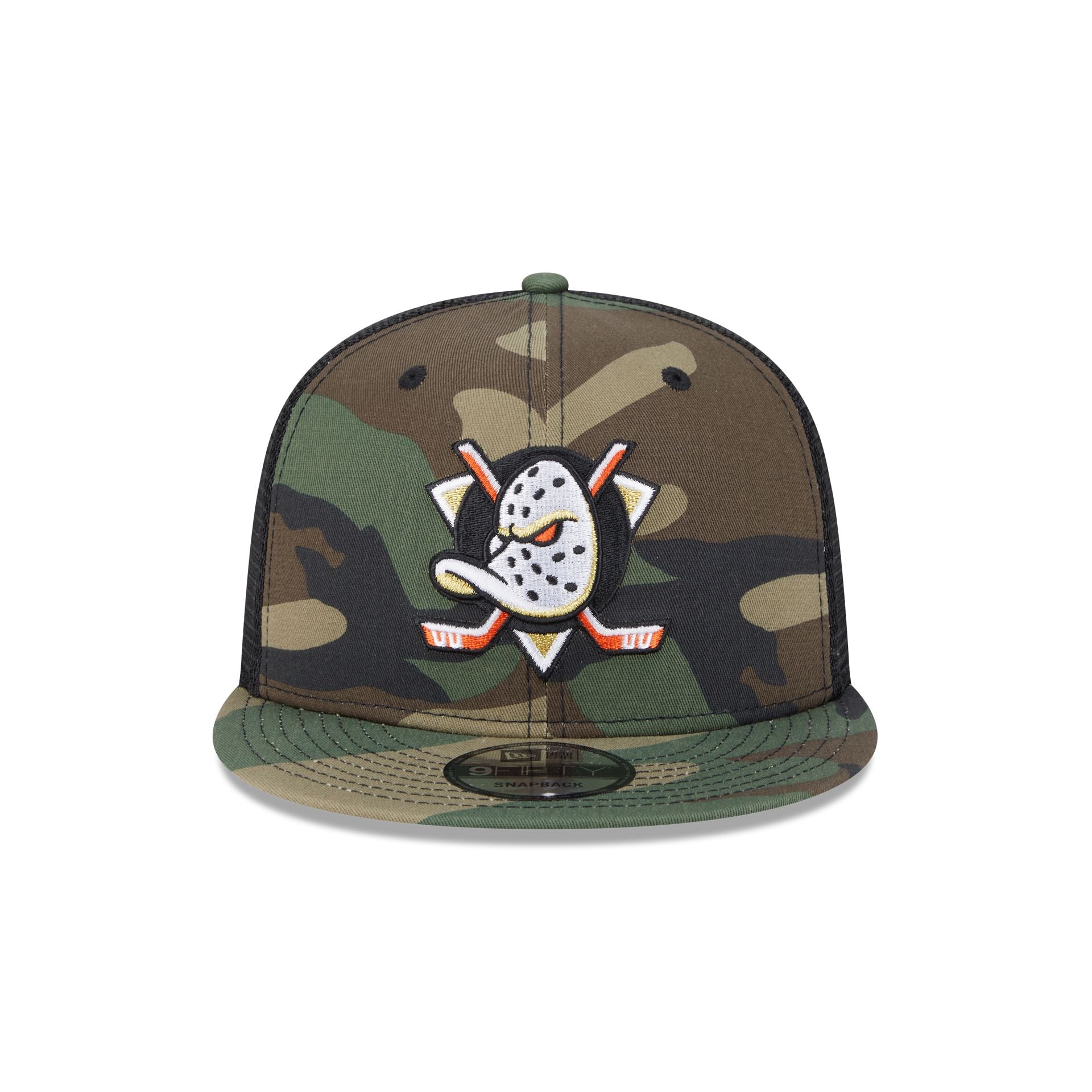 Alternative view of Anaheim Ducks Camo 9Fifty Trucker Hat