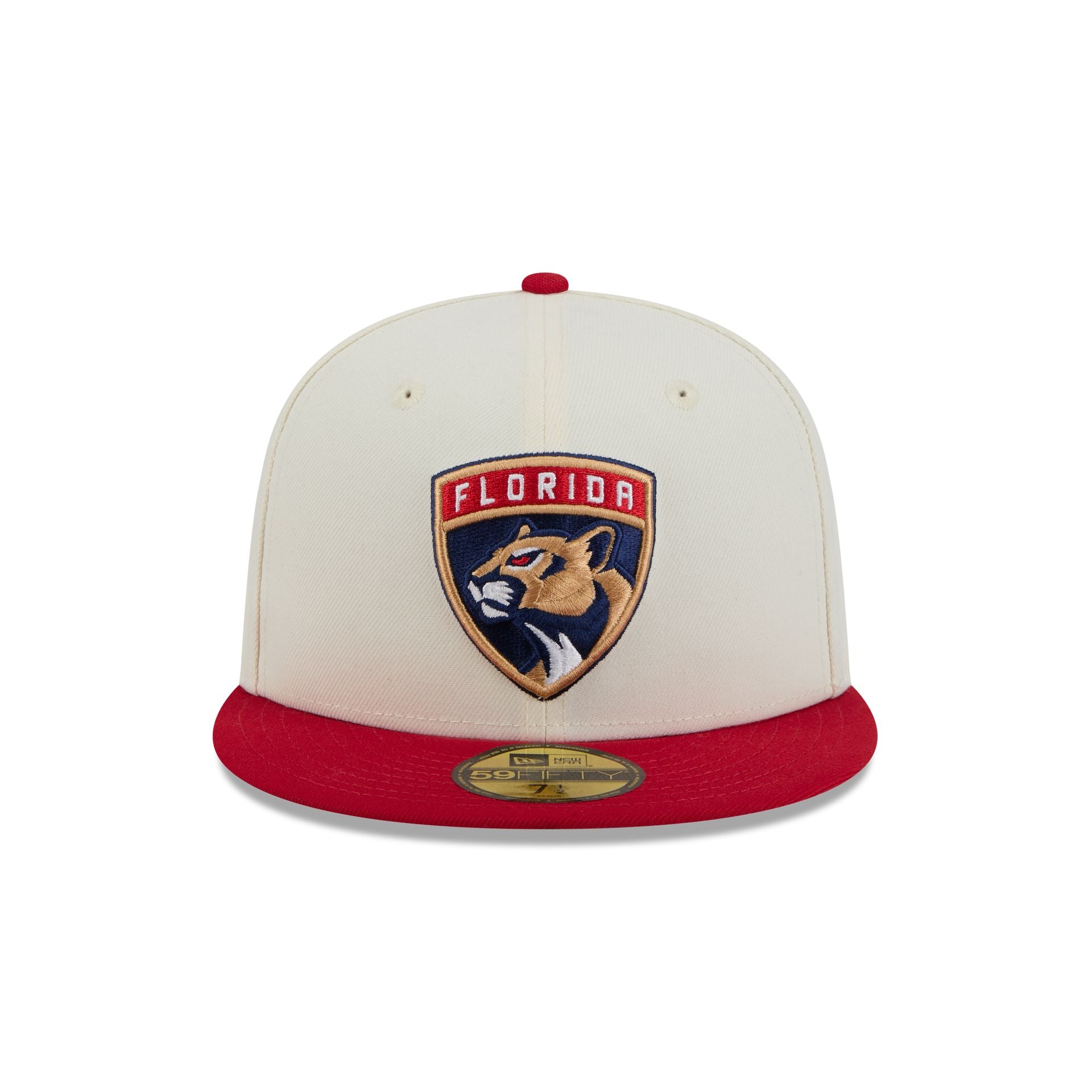 Alternative view of Florida Panthers Chrome White 59Fifty Fitted Hat